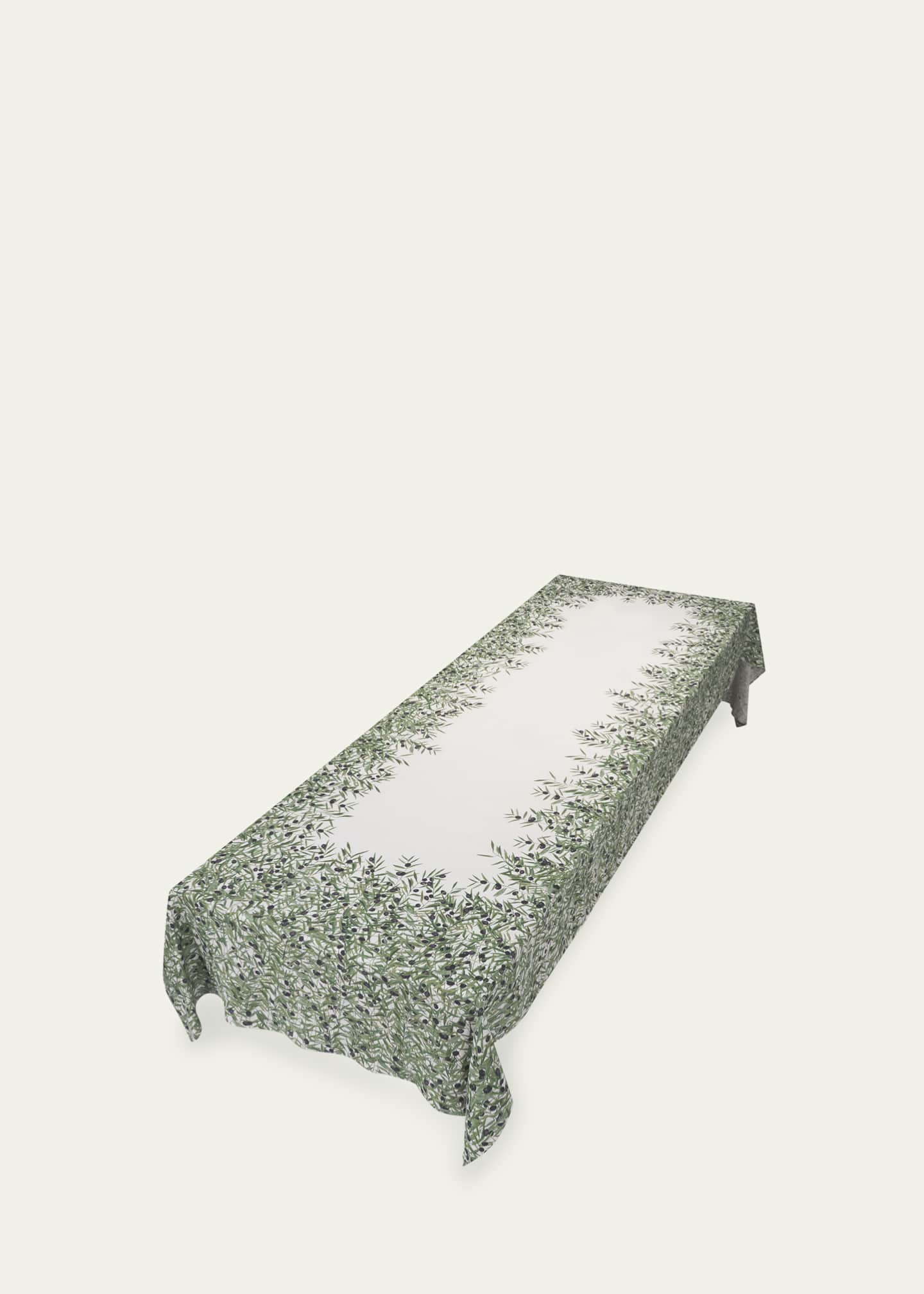 SUMMERILL & BISHOP l'Olivier Tablecloth, 65" x 98" Image 2 of 5