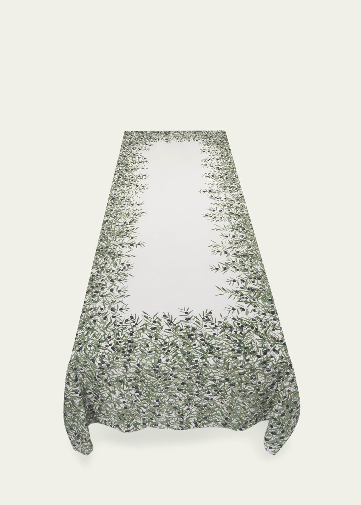 SUMMERILL & BISHOP l'Olivier Tablecloth, 65" x 98" Image 3 of 5