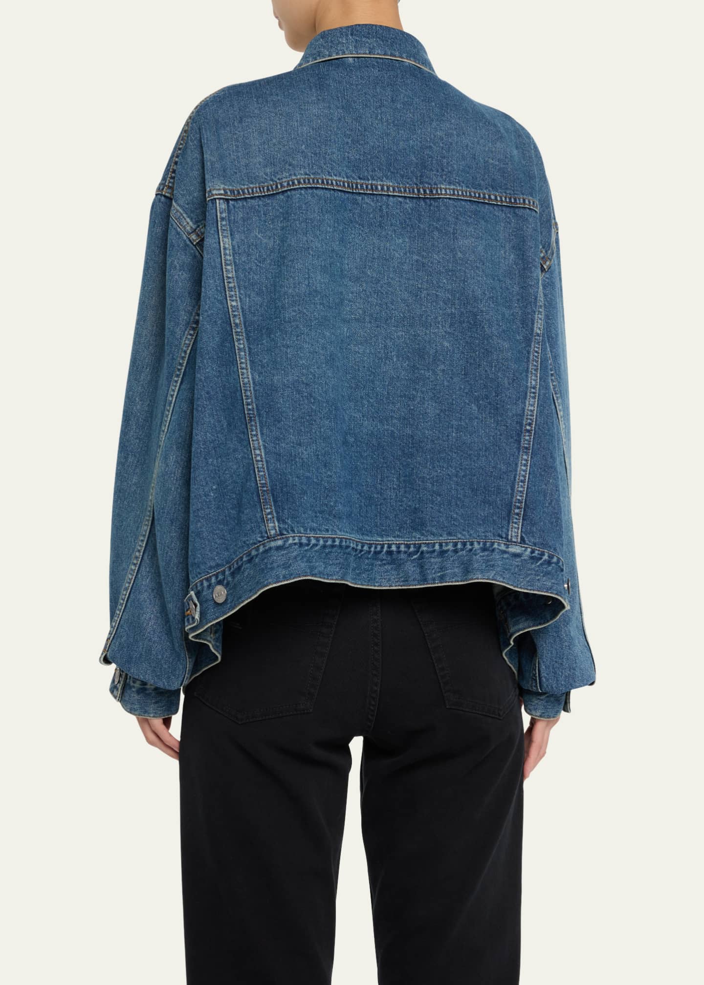 Balenciaga Men's Padded Denim Trucker Jacket - Bergdorf Goodman