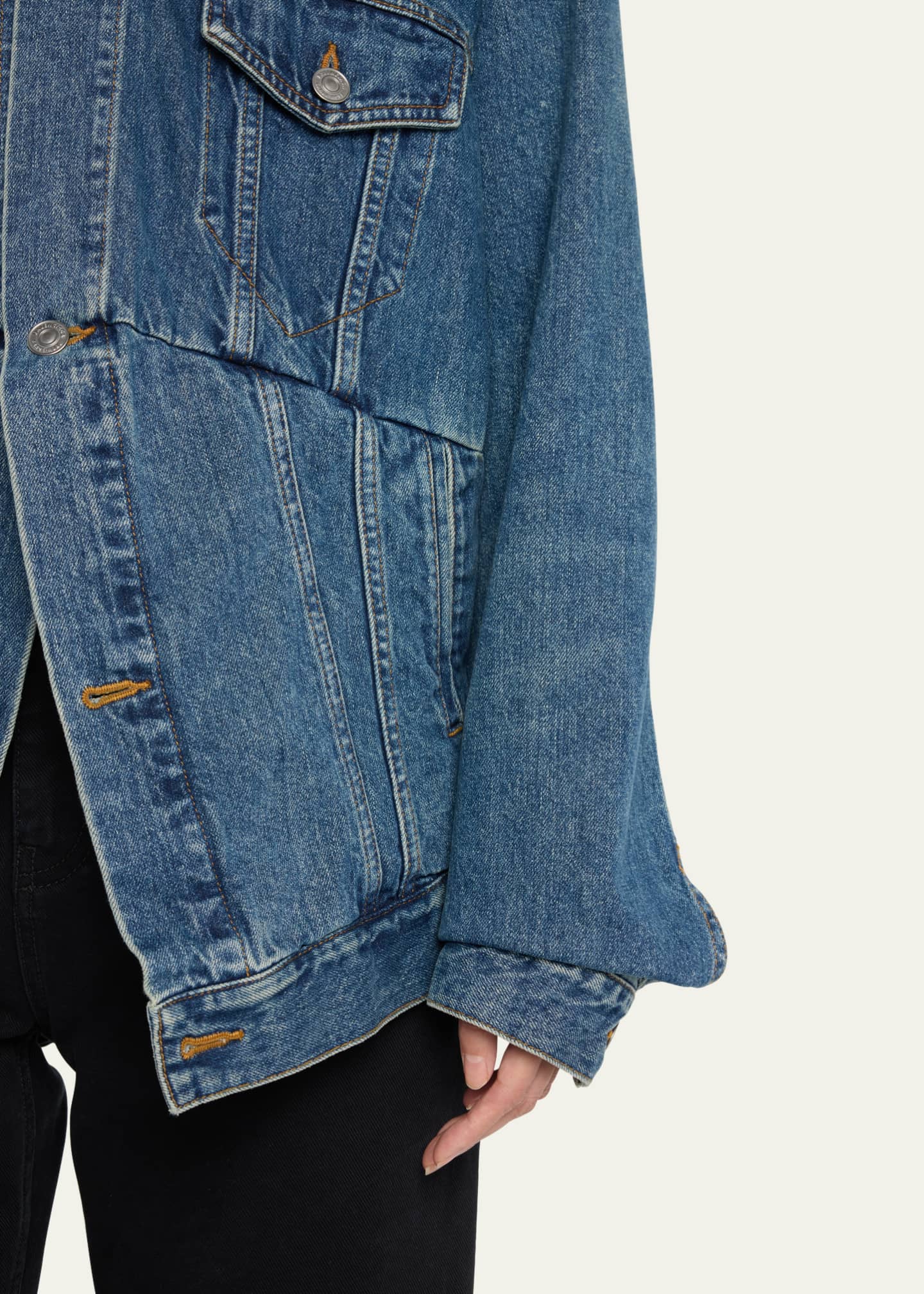 balenciaga swing denim jacket