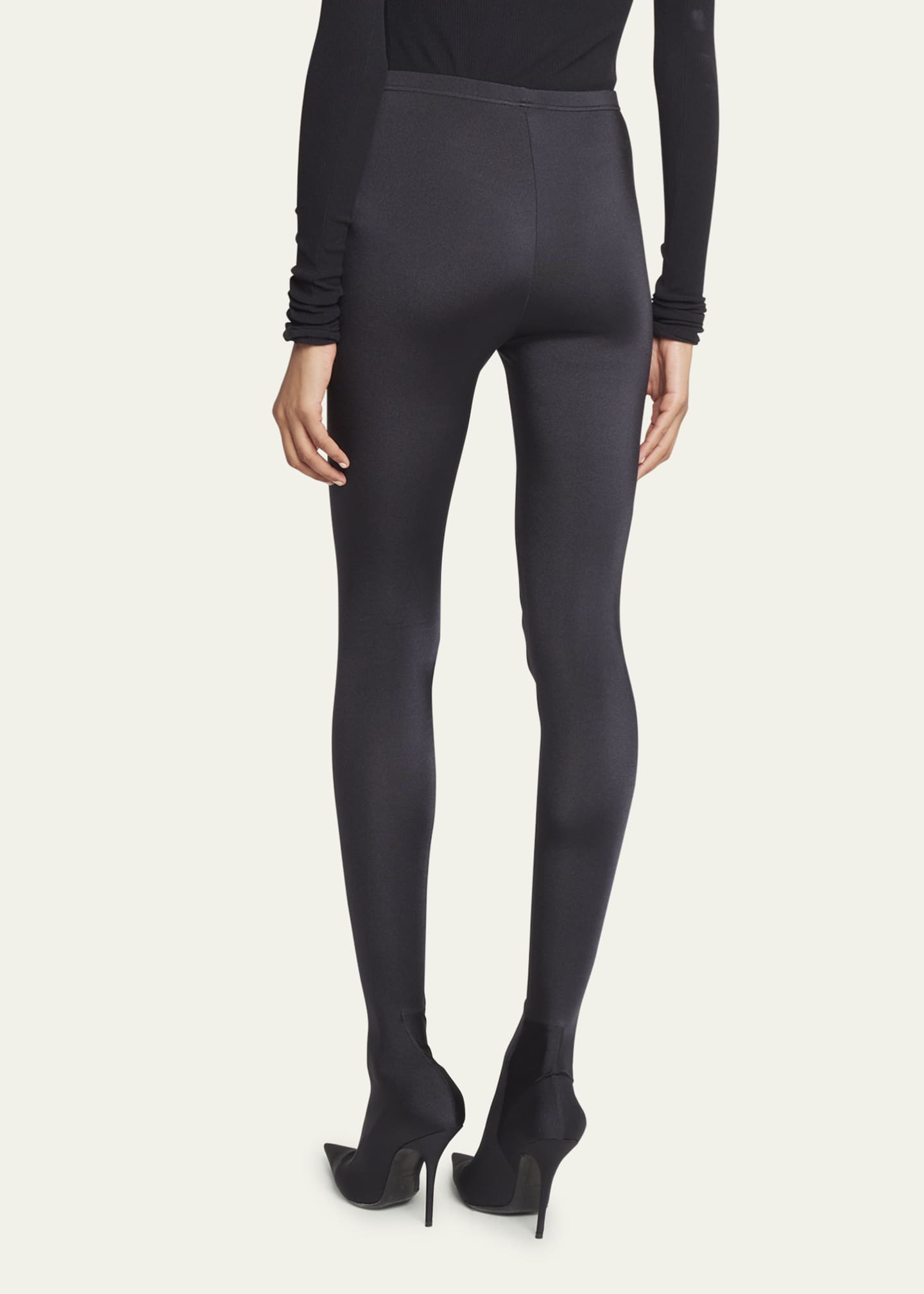 Integrere scarp bungee jump Balenciaga Knife Footed Leggings - Bergdorf Goodman