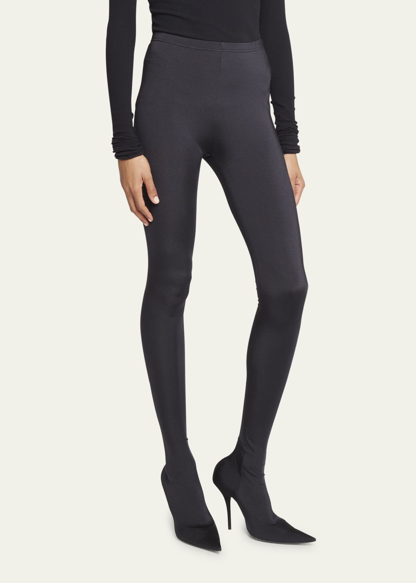 Balenciaga Knife Footed Leggings Bergdorf Goodman