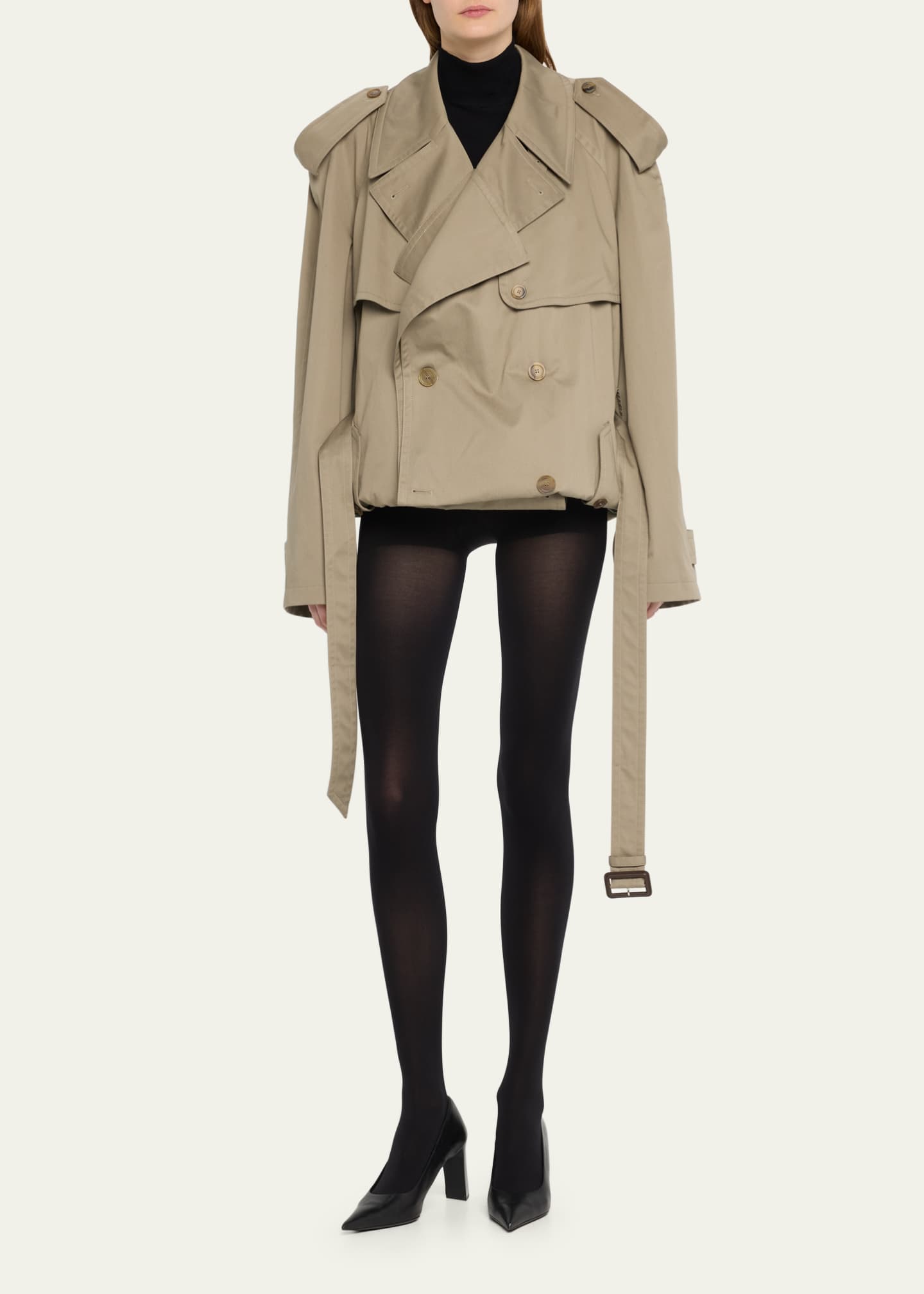 Balenciaga Oversize Folded Unisex Trench Coat - Bergdorf Goodman