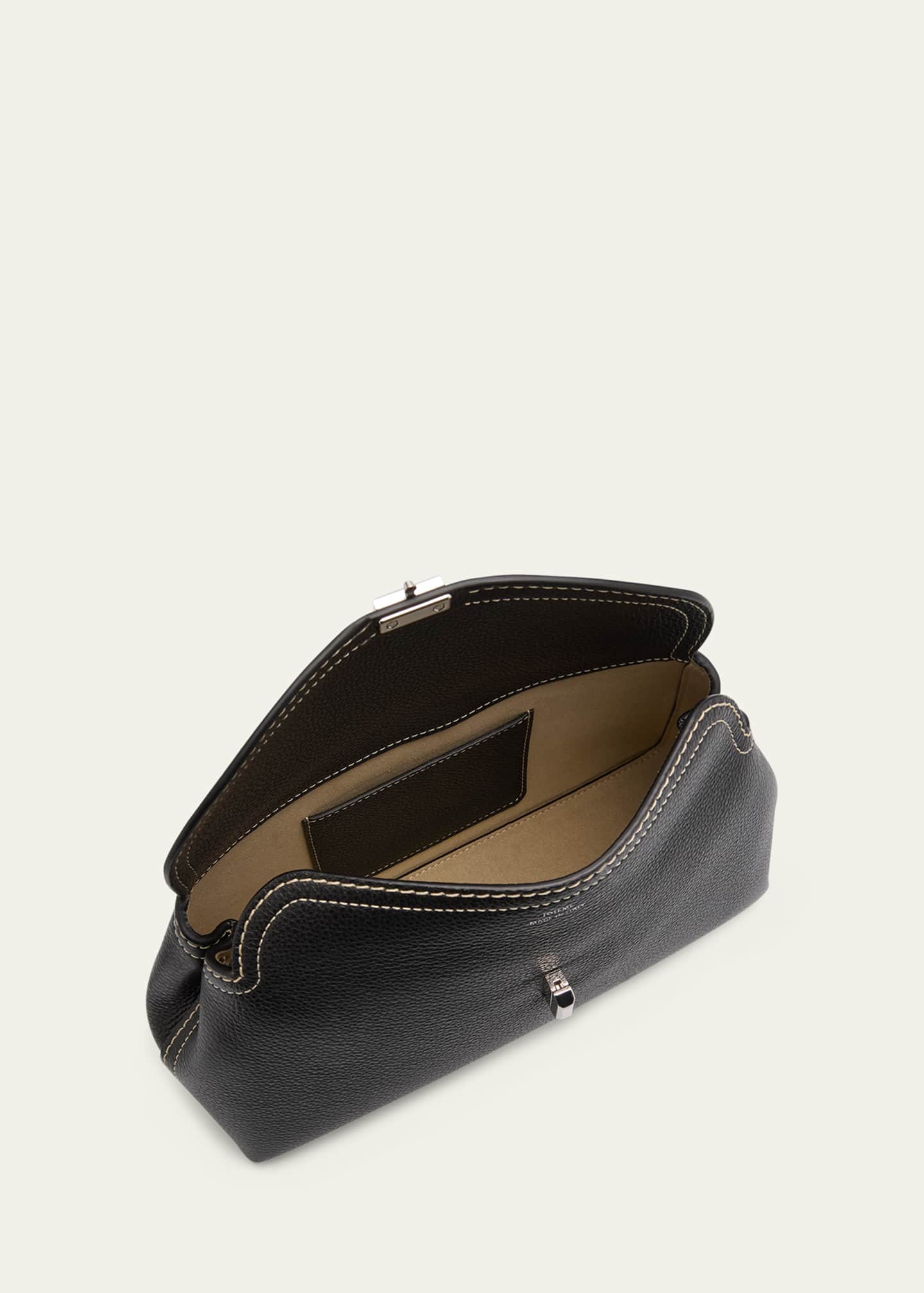 Toteme T-Lock Top Handle Bag in Pebble Grain Leather Image 4 of 6