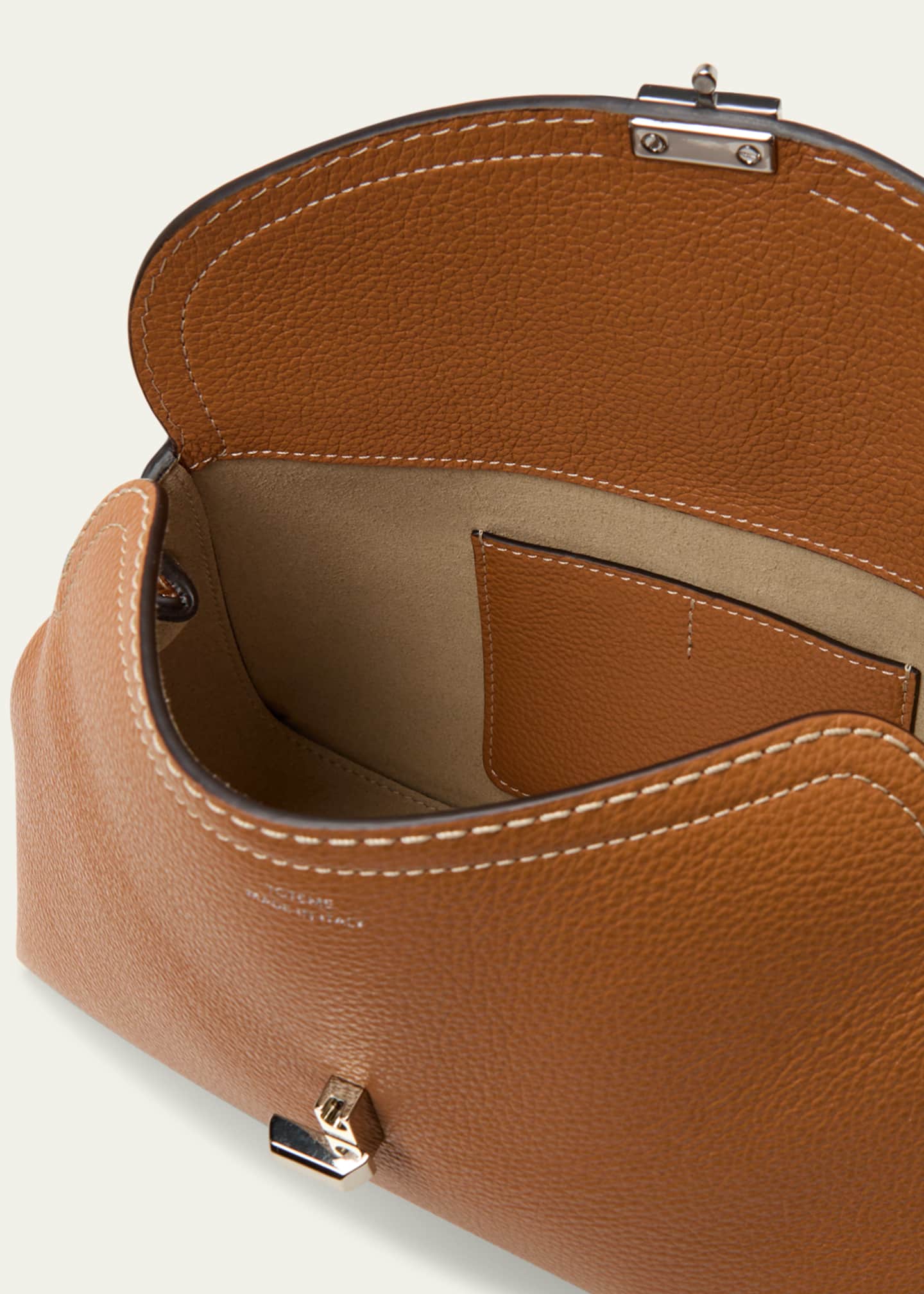 Toteme T-Lock Top Handle Bag in Pebble Grain Leather Image 4 of 6