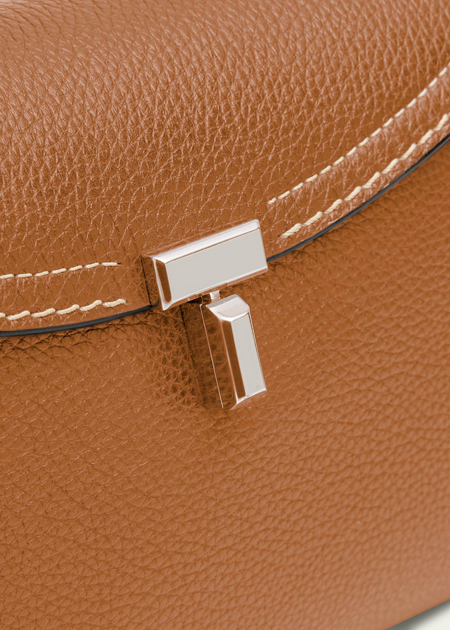Toteme T-Lock Top Handle Bag in Pebble Grain Leather Image 6 of 6