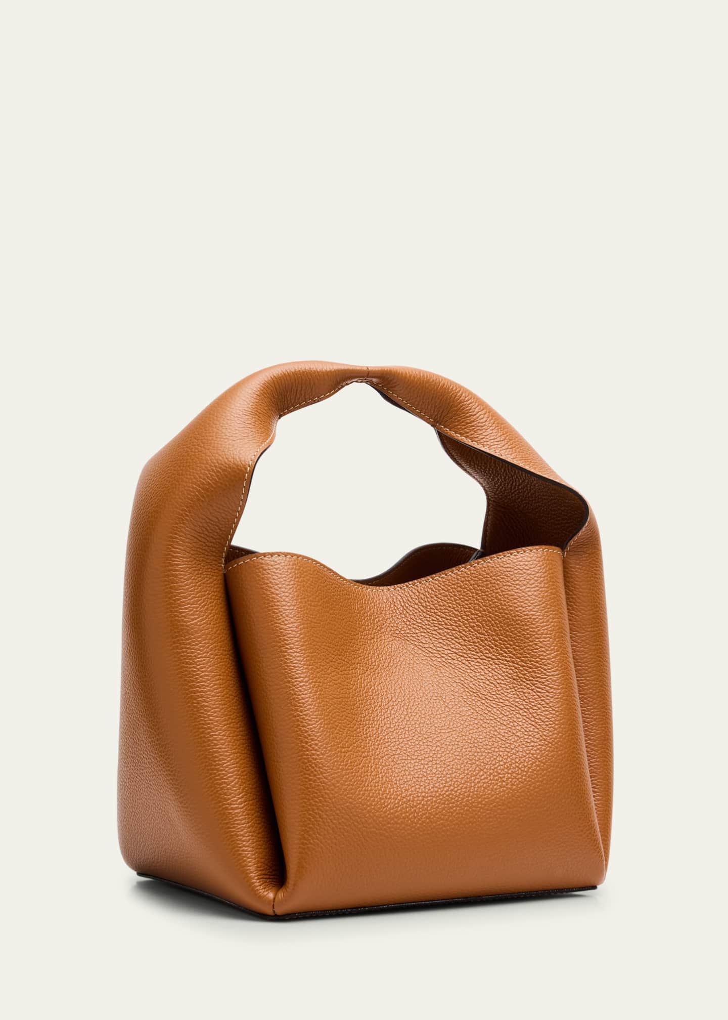 Toteme Bucket Bag in Pebble Grain Leather Image 3 of 6