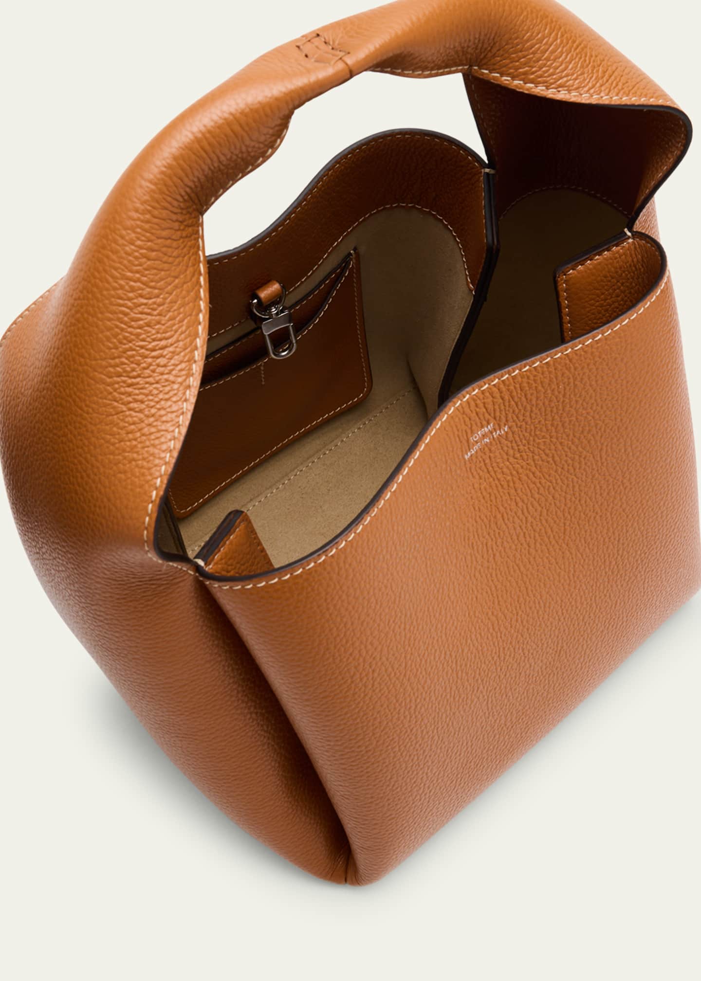 Toteme Bucket Bag in Pebble Grain Leather Image 4 of 6
