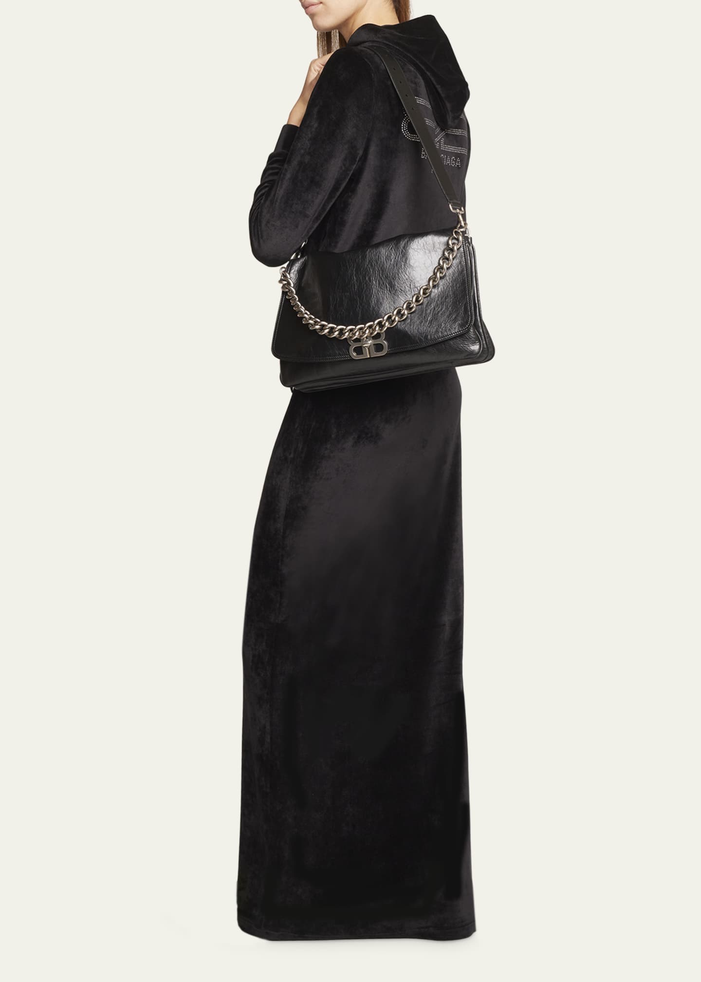 Balenciaga Large Flap Leather Shoulder Bag - Bergdorf Goodman Balenciaga Large Flap Leather Shoulder Bag - Bergdorf Goodman