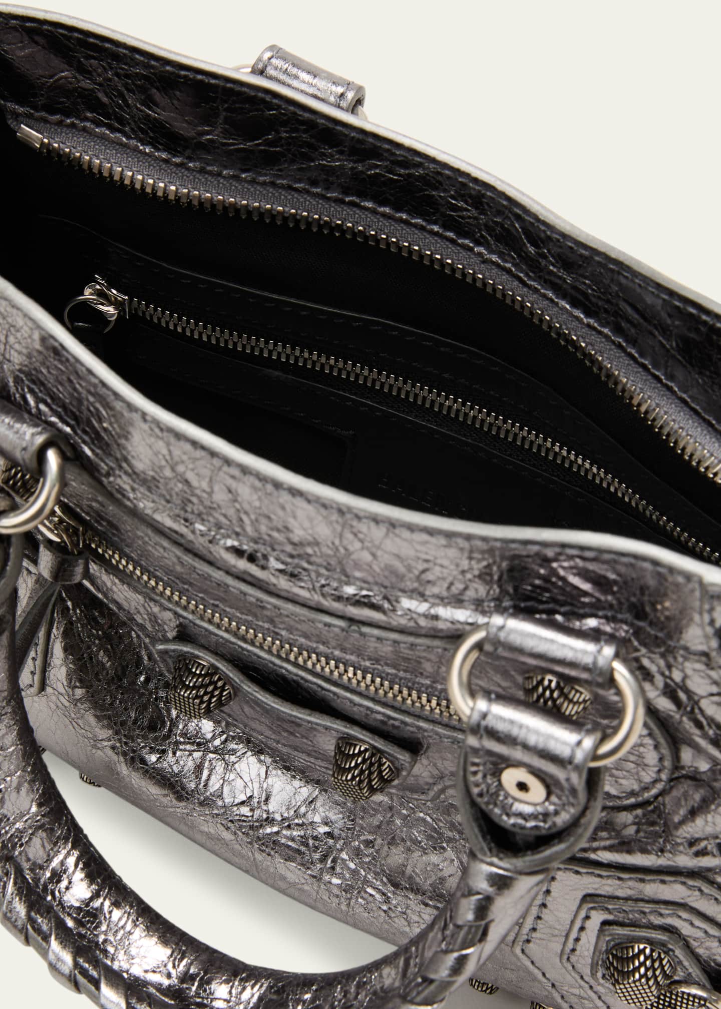 Balenciaga Neo Cagole Small Metallic Tote Bag Bergdorf Goodman
