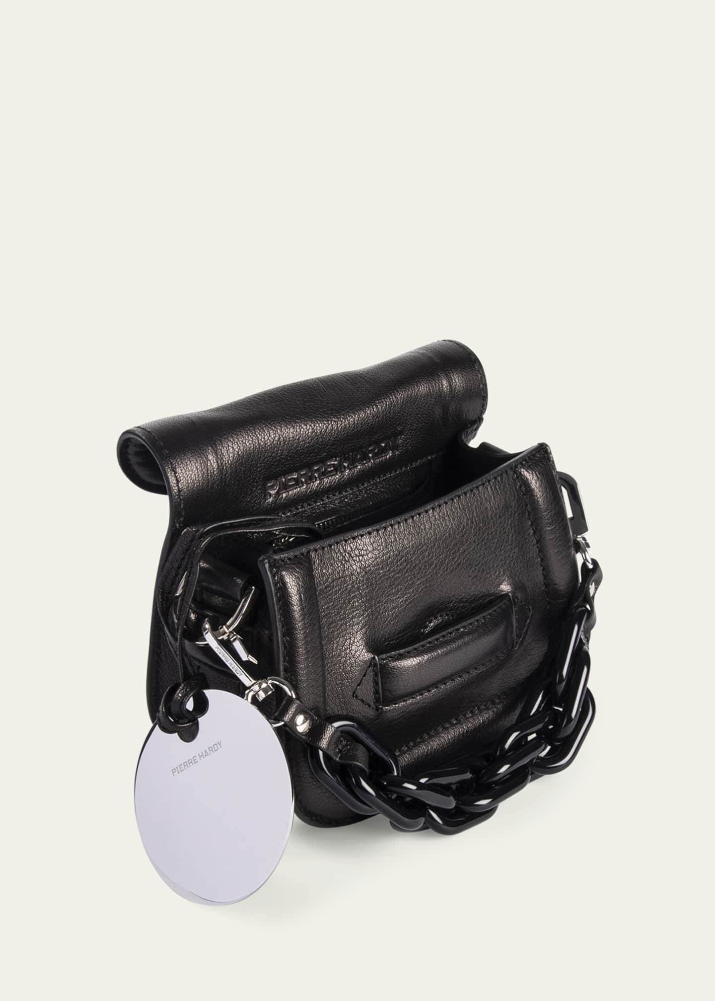 MAXI CUBE BOX unisex bag in Cube canvas & black leather