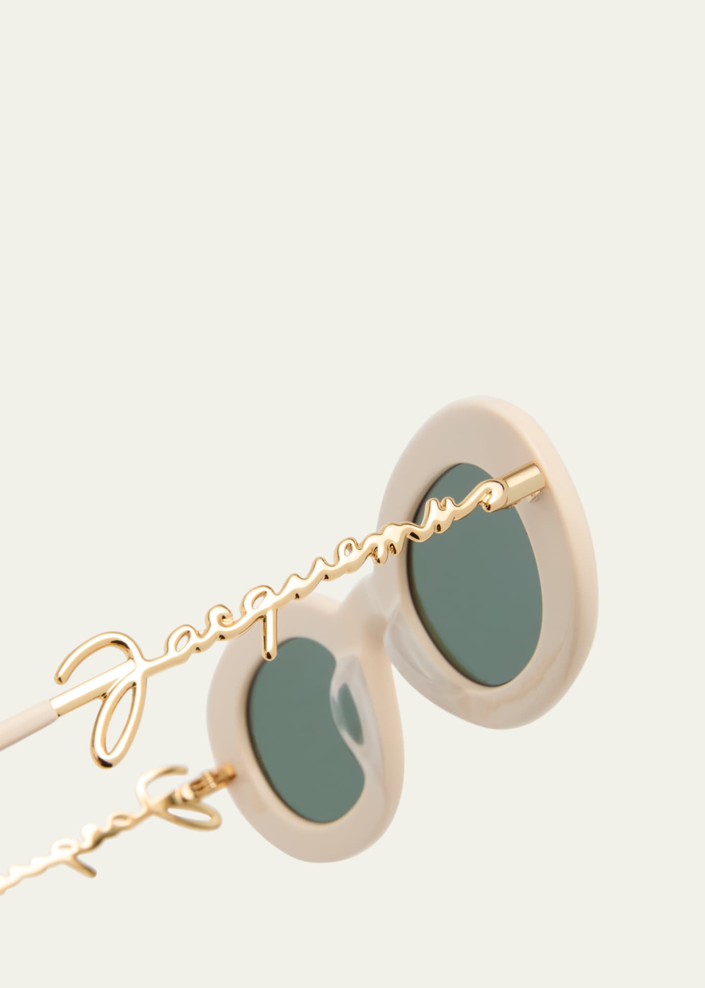 Jacquemus Les Lunettes Pralu Acetate & Metal Alloy Oval Sunglasses Image 3 of 4