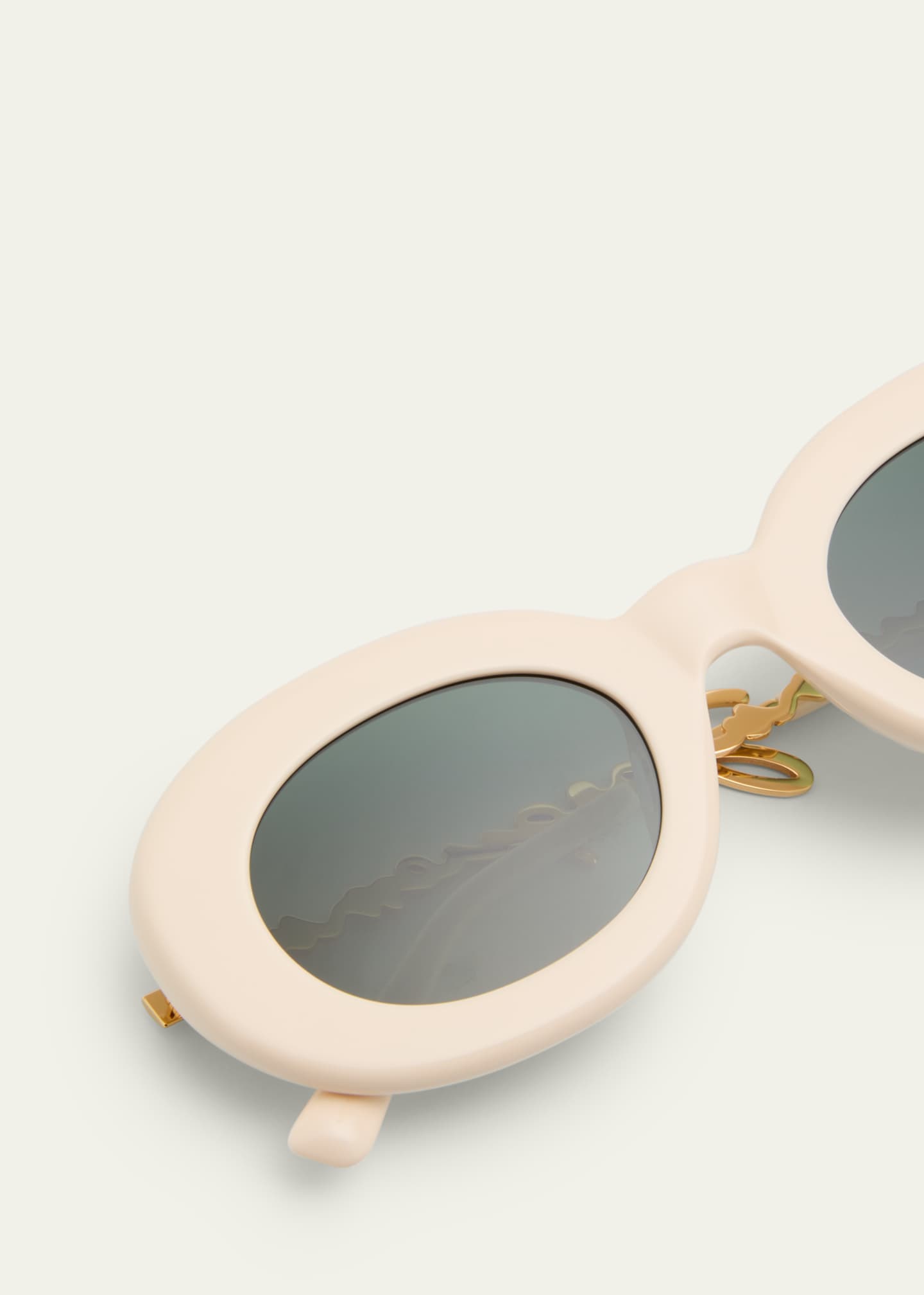 Jacquemus Les Lunettes Pralu Acetate & Metal Alloy Oval Sunglasses Image 4 of 4