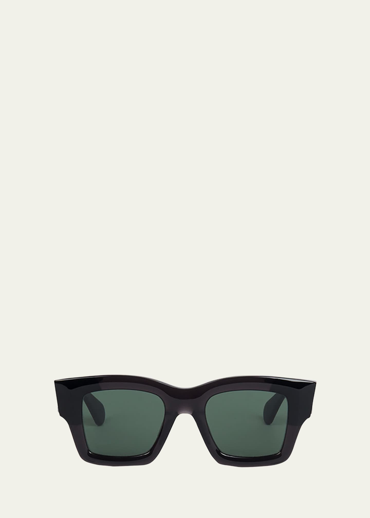 Jacquemus Les Lunettes Baci Acetate Rectangle Sunglasses
