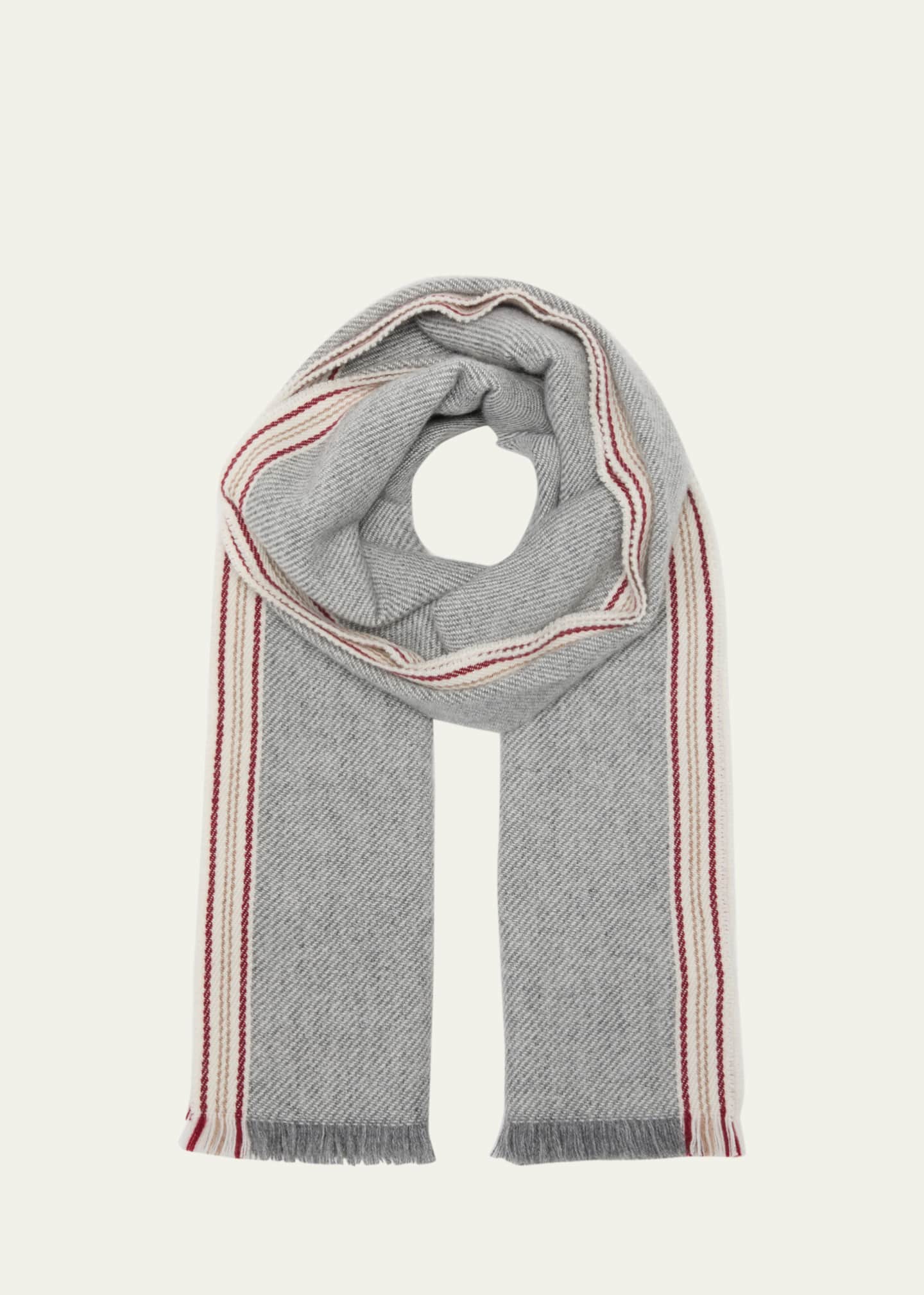 Icon stripe cheap cashmere scarf