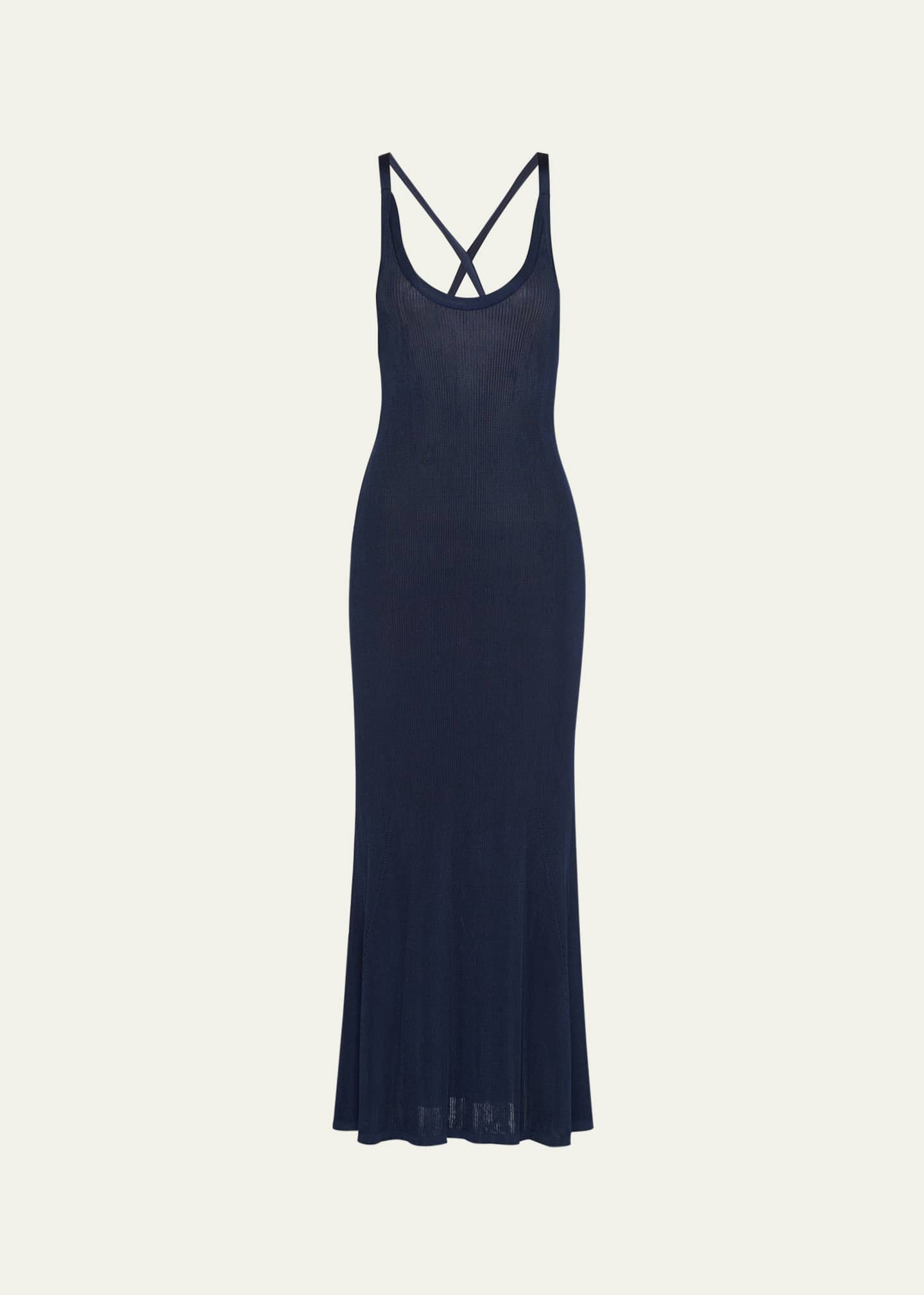 Prada Long Halter Sable Dress - Bergdorf Goodman