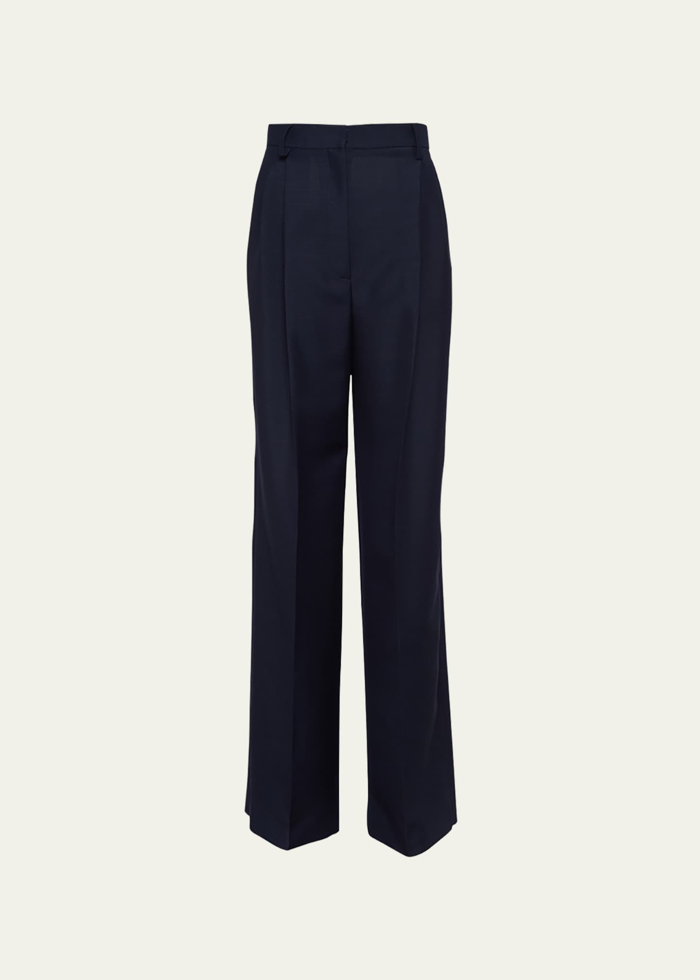 Prada Mohair Light Straight-Leg Pants - Bergdorf Goodman