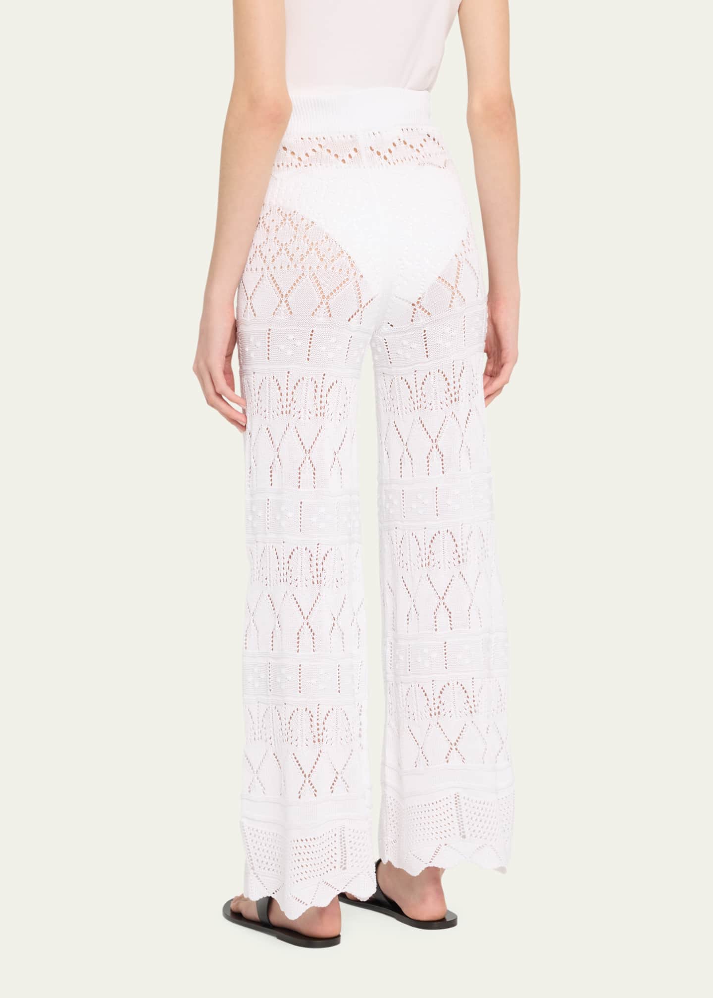 Eres Simone CrochetKnit Pants Bergdorf Goodman