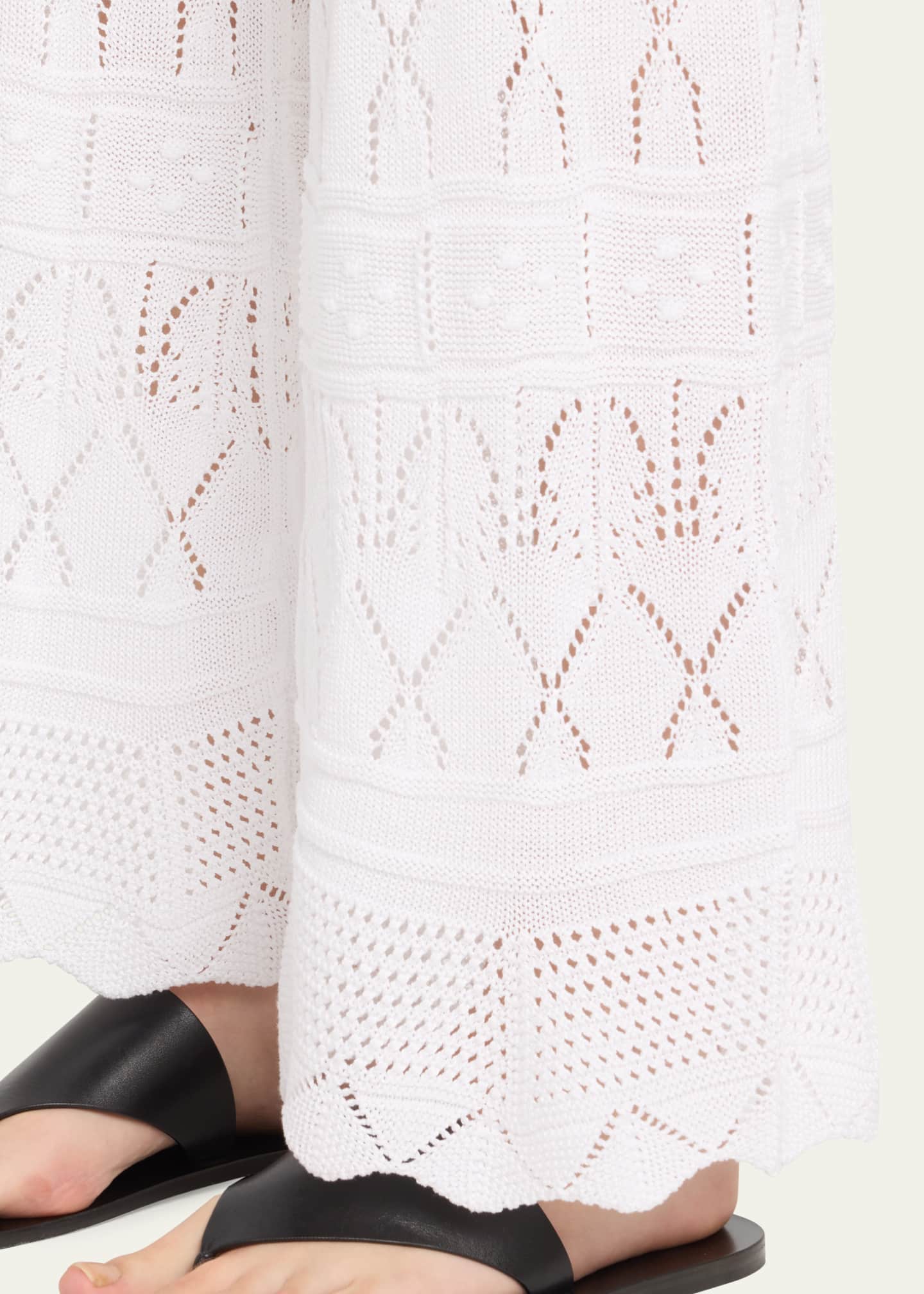 Eres Simone CrochetKnit Pants Bergdorf Goodman