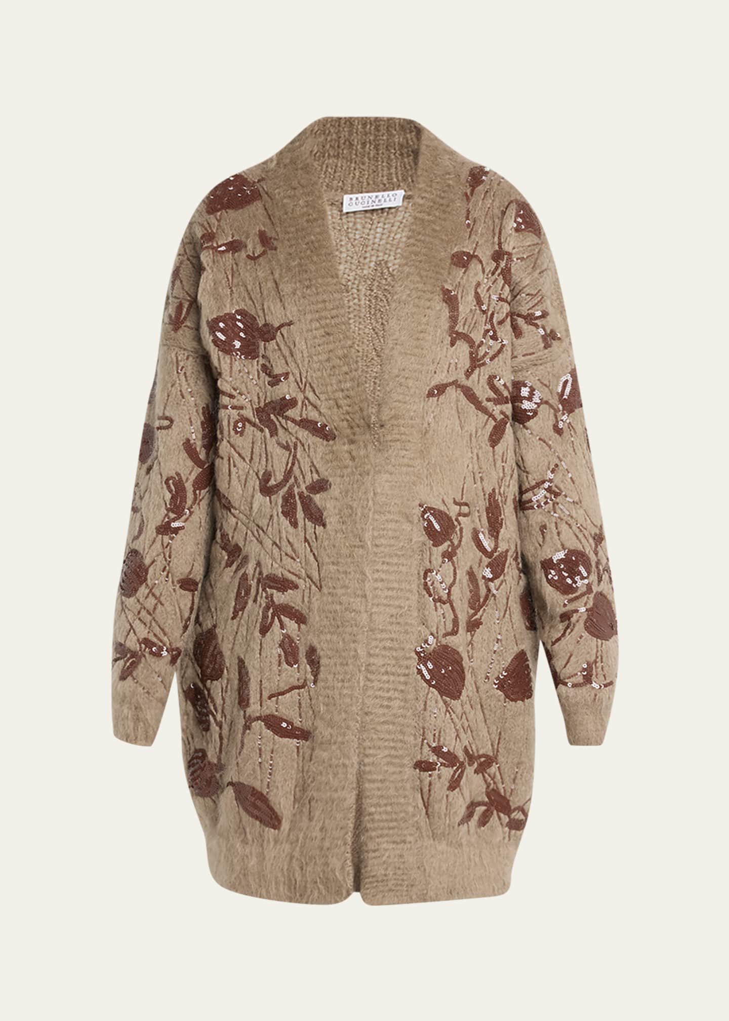 Brushed mohair cardigan new arrivals