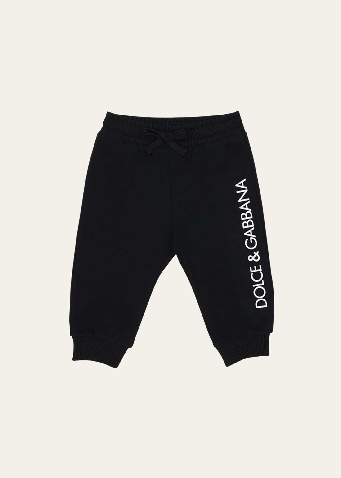 Dolce & Gabbana Black Cotton Jogger Sweatpants Trouser Pants