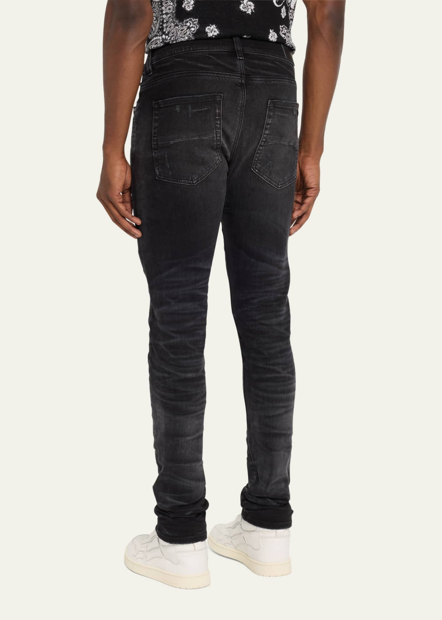 Faded Black Stacked Jeans