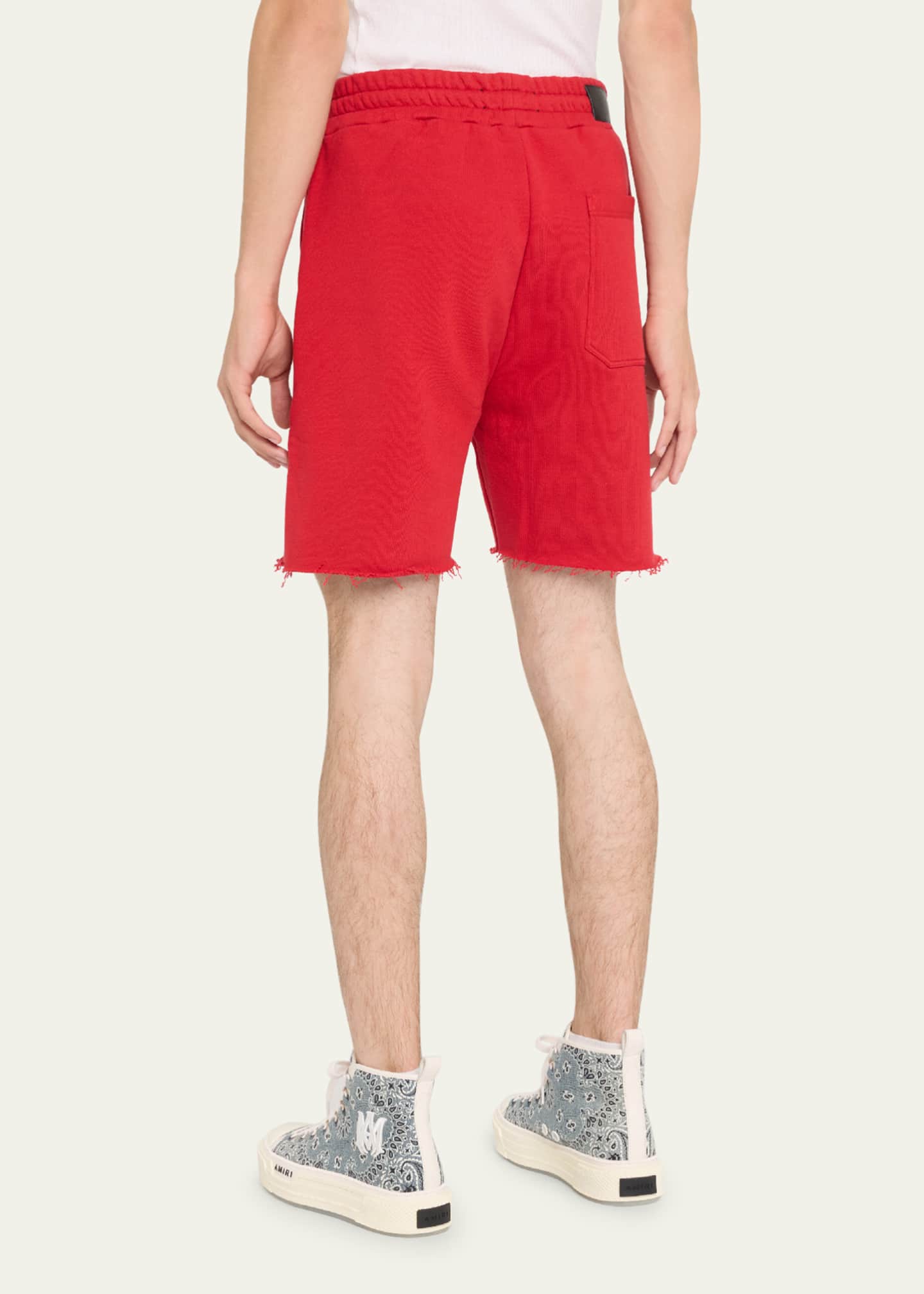 Amiri Men s MA Logo Terry Sweat Shorts Bergdorf Goodman