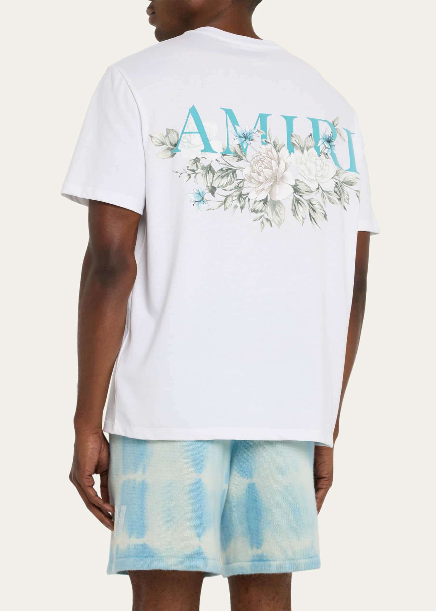 Amiri Men's Floral Logo T-Shirt - Bergdorf Goodman