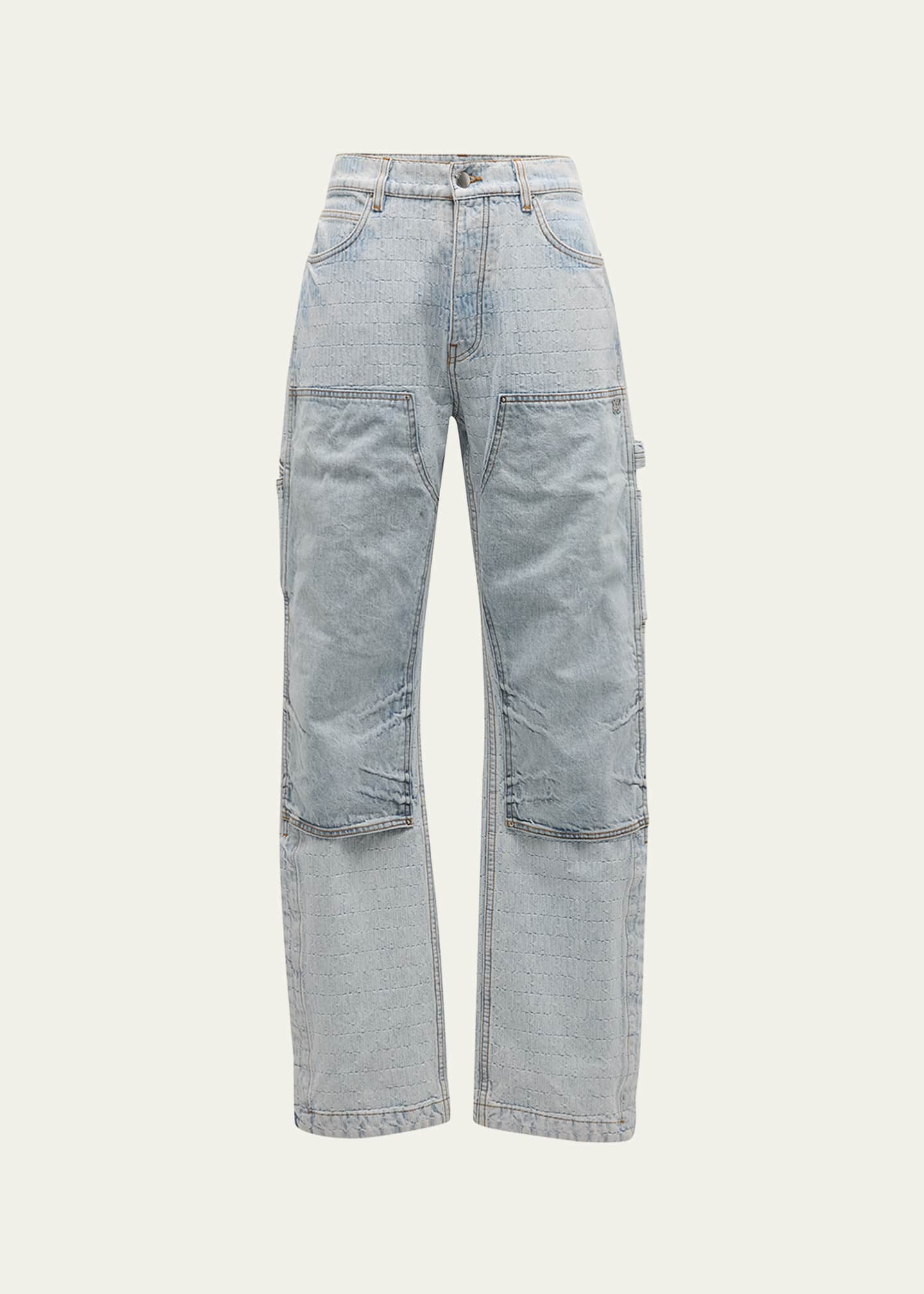 Amiri Jacquard Carpenter Jeans 'Aqua
