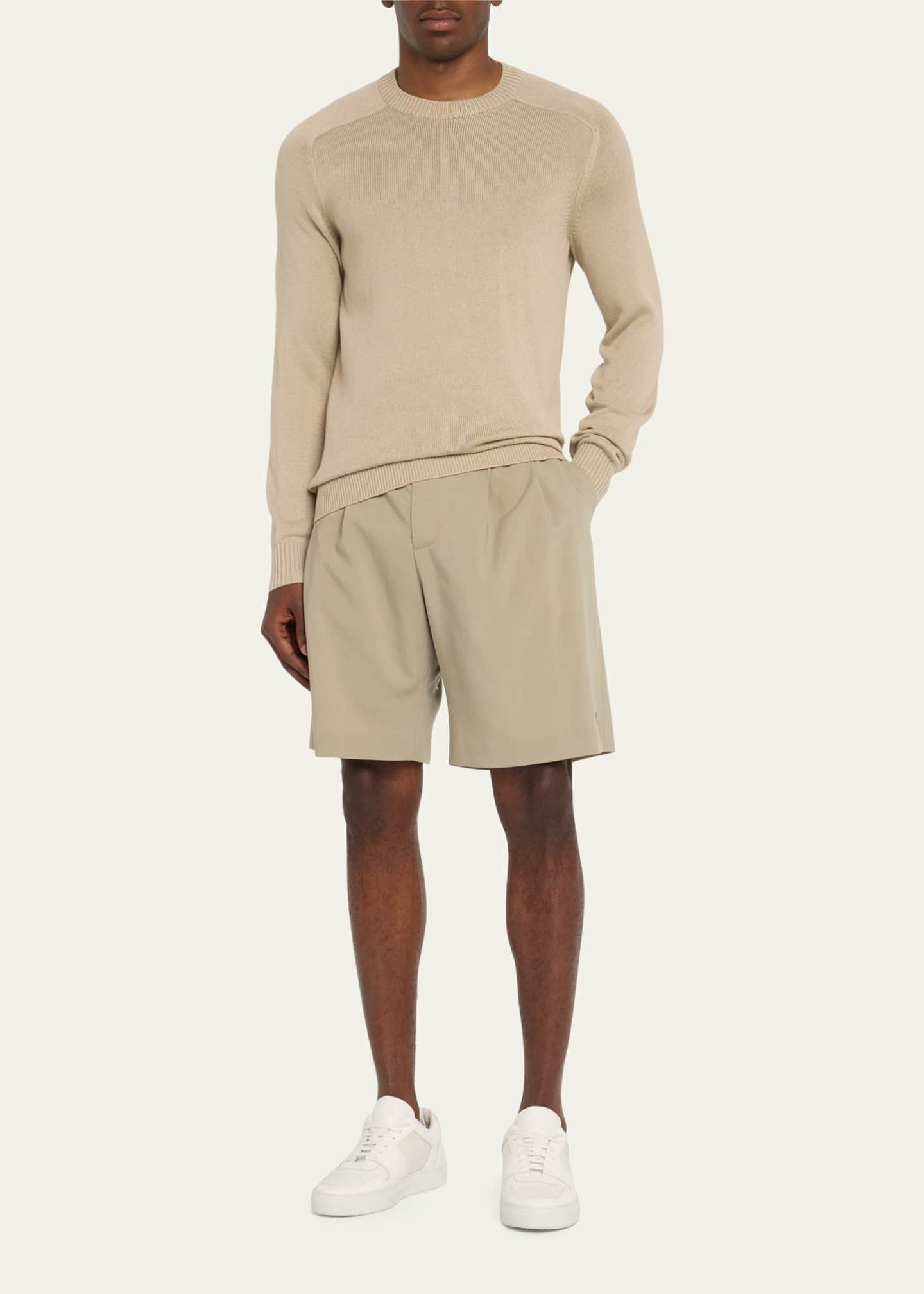 Amiri Men's DoublePleated Wool Shorts Bergdorf Goodman