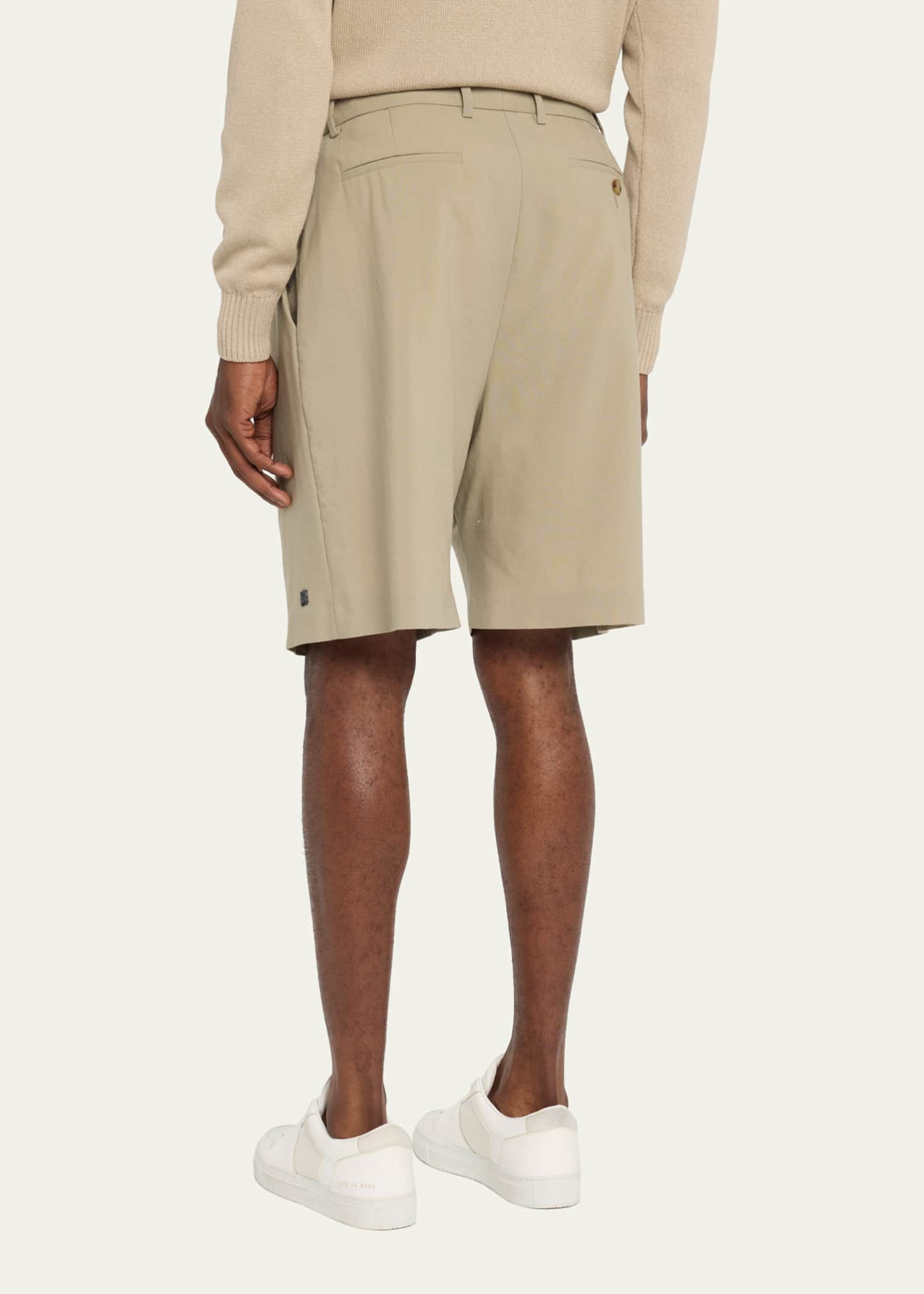 Amiri Men's DoublePleated Wool Shorts Bergdorf Goodman