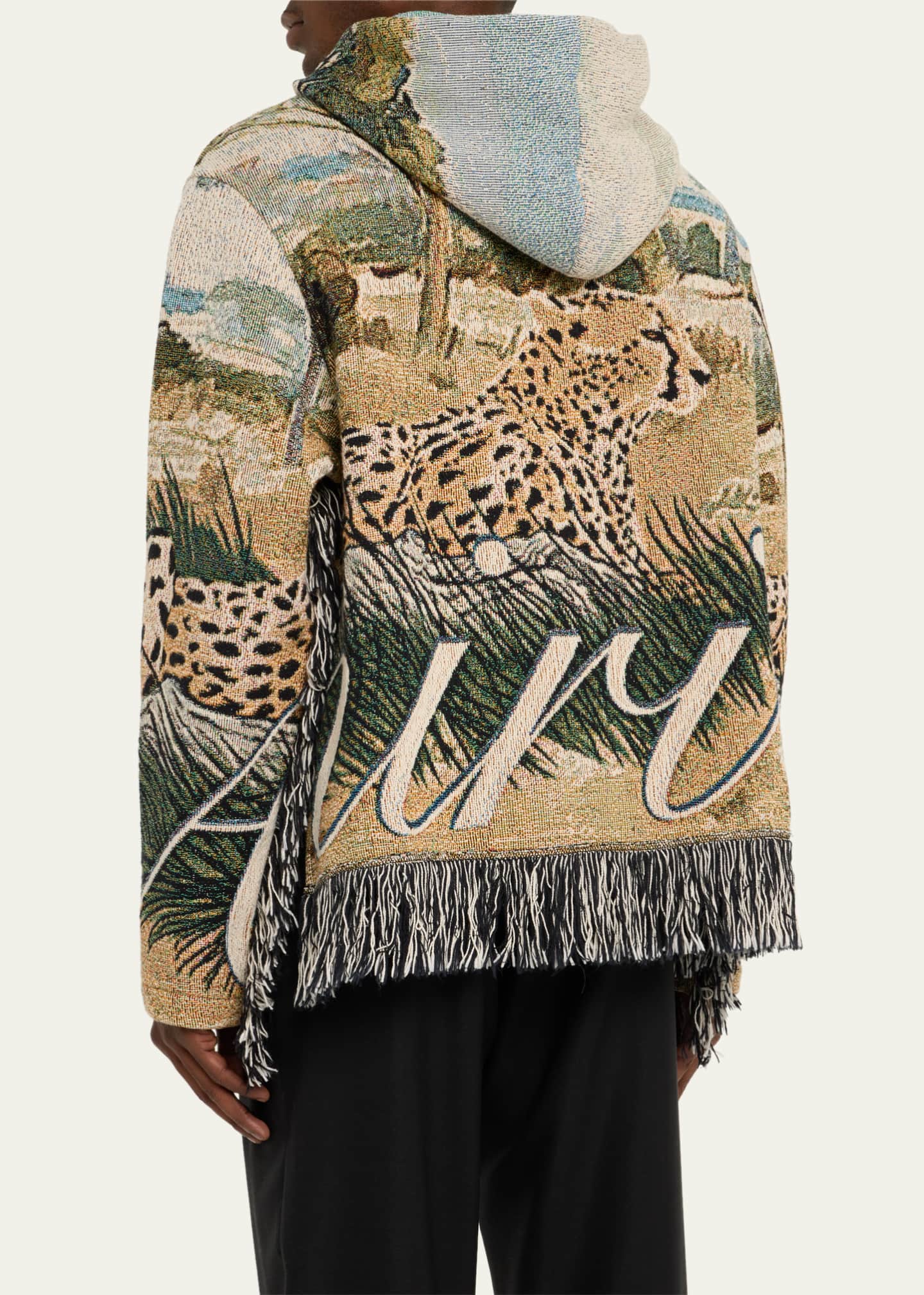 Amiri Men's Cheetah Tapestry Hoodie Bergdorf Goodman