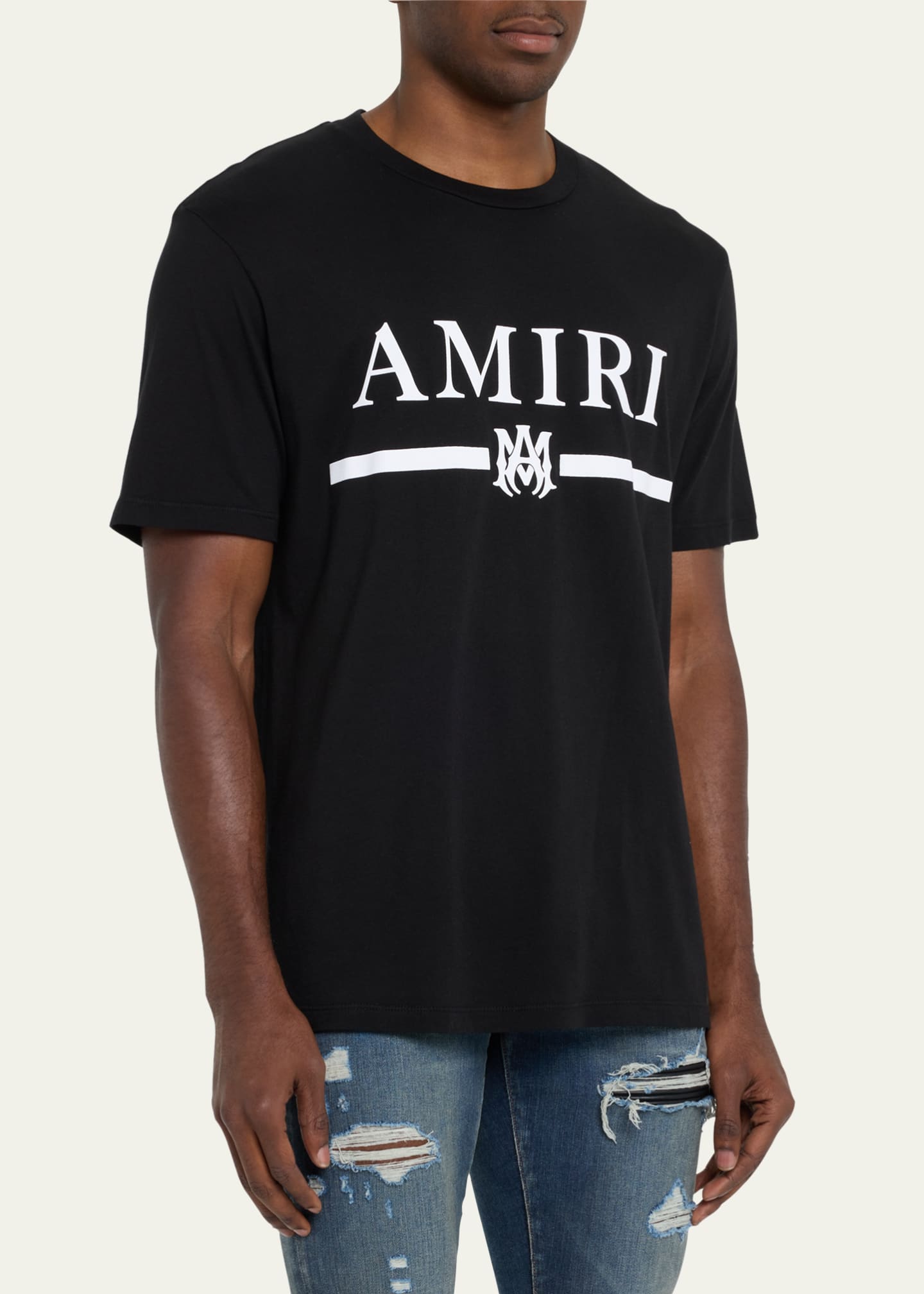 Amiri 'MA Bar Logo' Black Tee – Showroom LA
