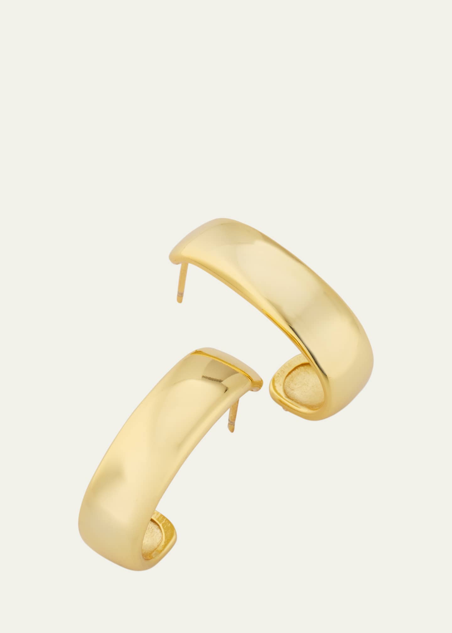 V.BELLAN Nessi Hoop Earrings with 18K Yellow Gold Plating Image 3 of 4