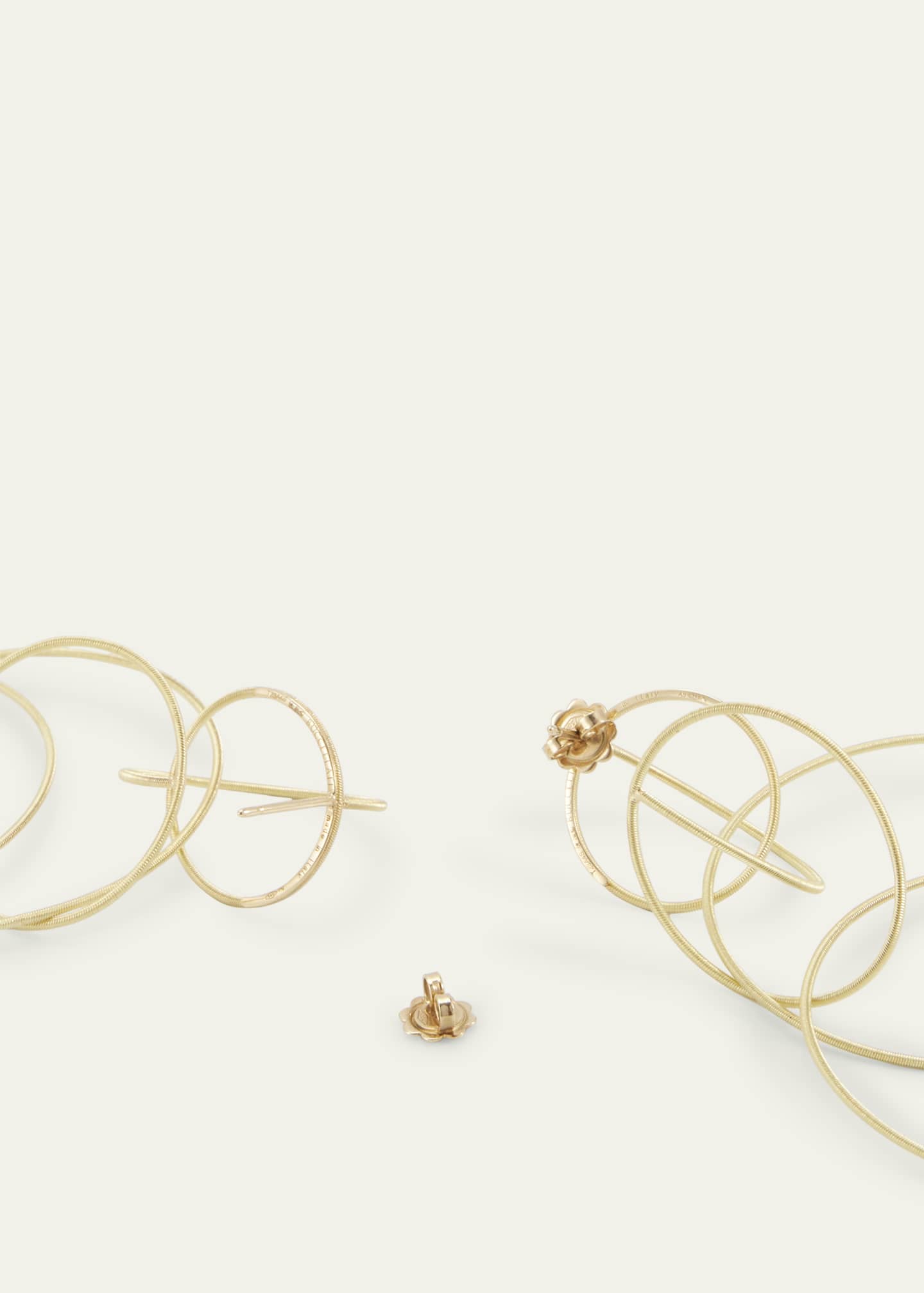 Buccellati Waikiki 18K Yellow Gold Circle Drop Earrings Image 4 of 4