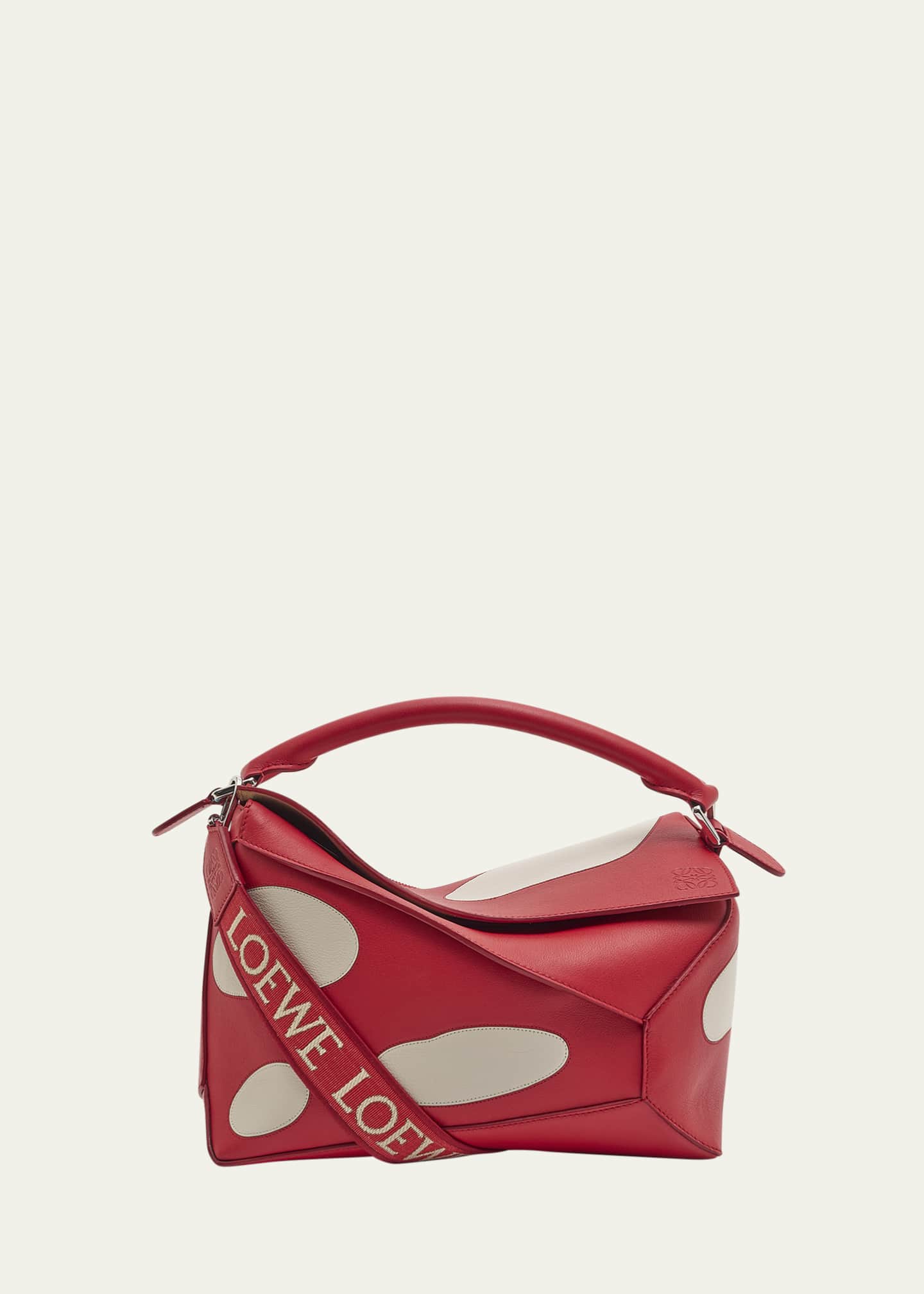 Loewe puzzle bag red shop