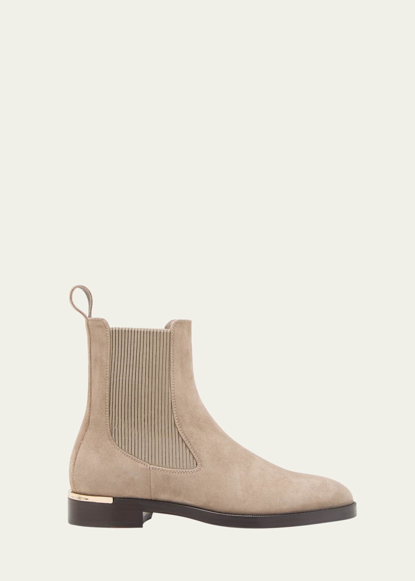Jimmy Choo Thessaly Suede Chelsea Ankle Boots - Bergdorf Goodman