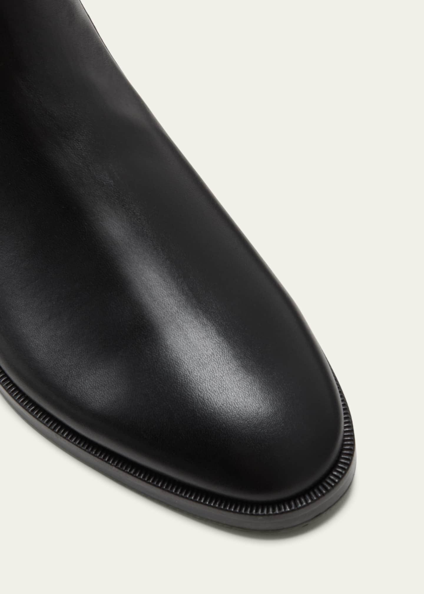 jimmy choo rourke leather chelsea boots