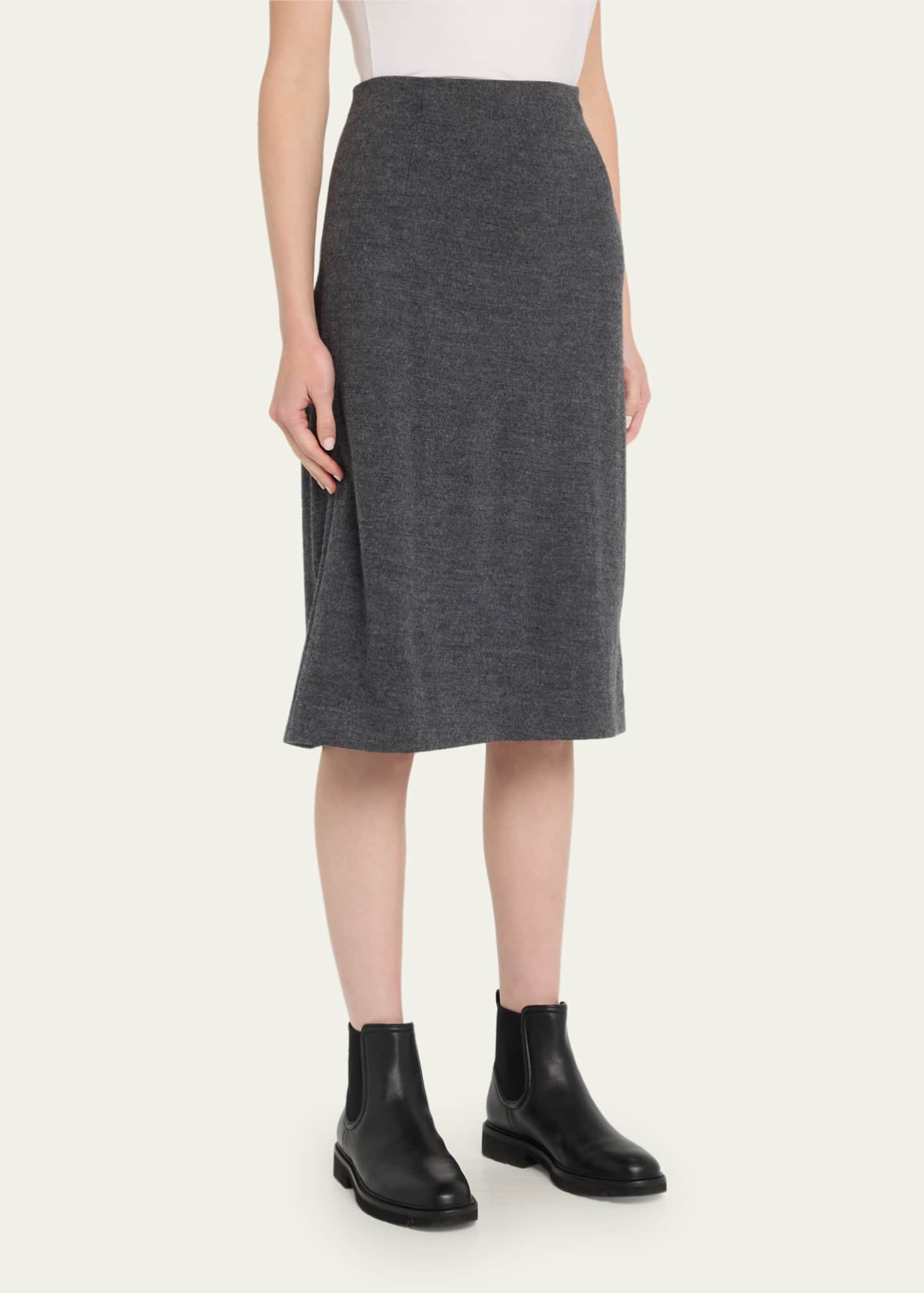 Vince Wool Fitted Slip Skirt - Bergdorf Goodman