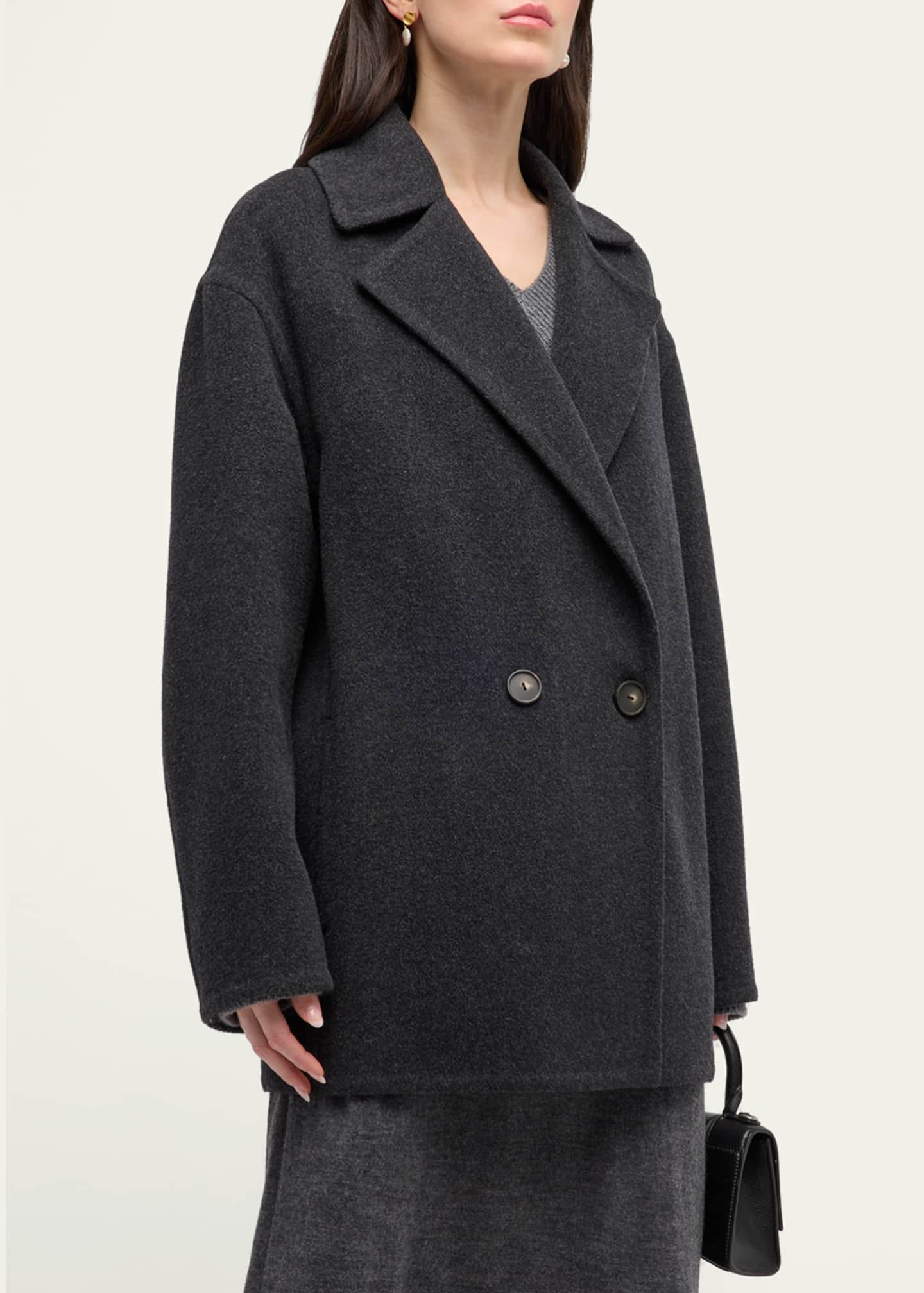 Vince Double Breasted Wool Blend Car Coat Bergdorf Goodman