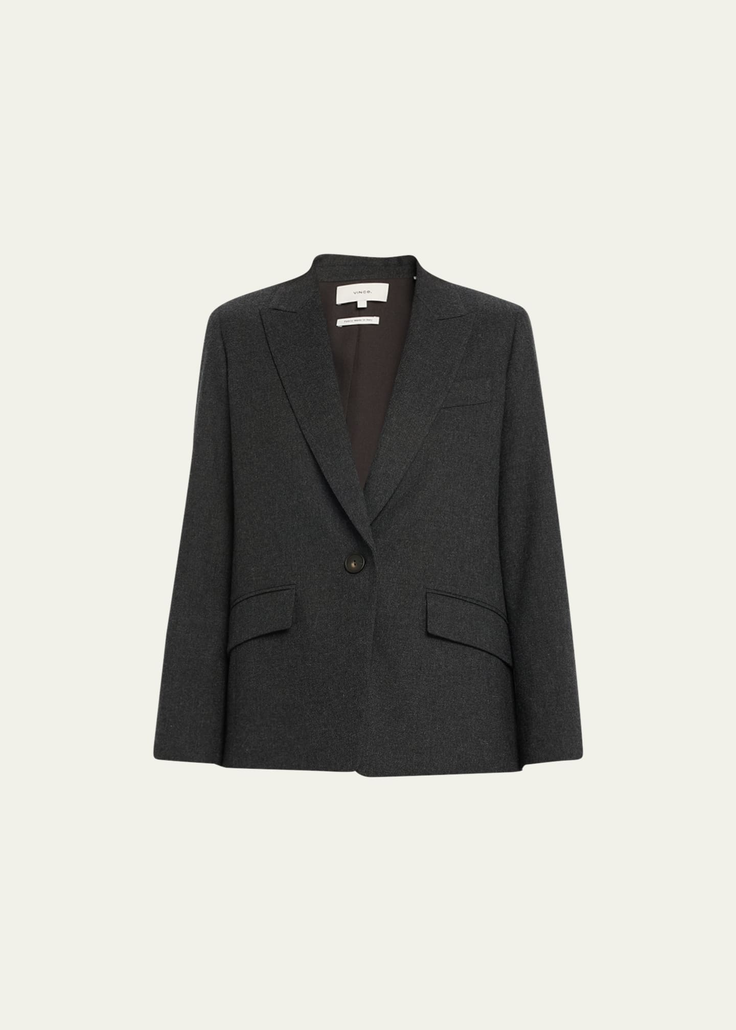 Vince Wool Blend Single Breasted Blazer Bergdorf Goodman