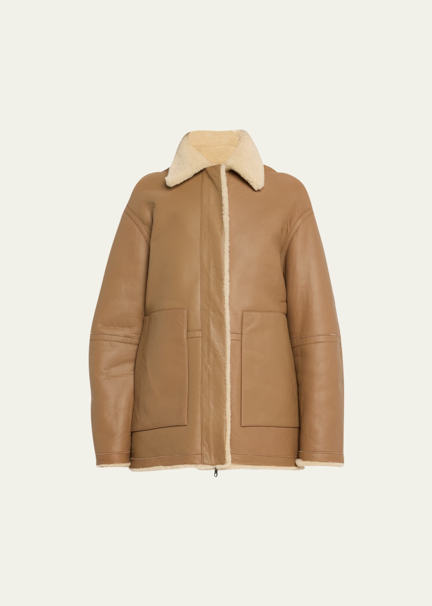 Vince leather best sale shearling moto jacket