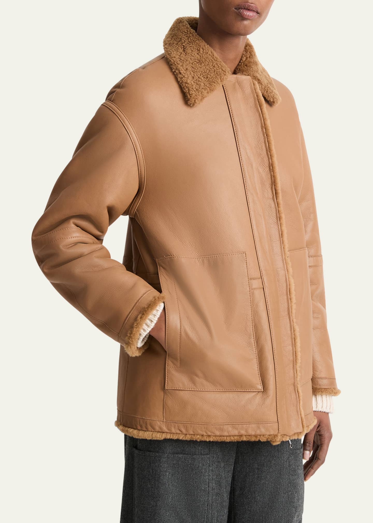 Vince shearling jacket hotsell