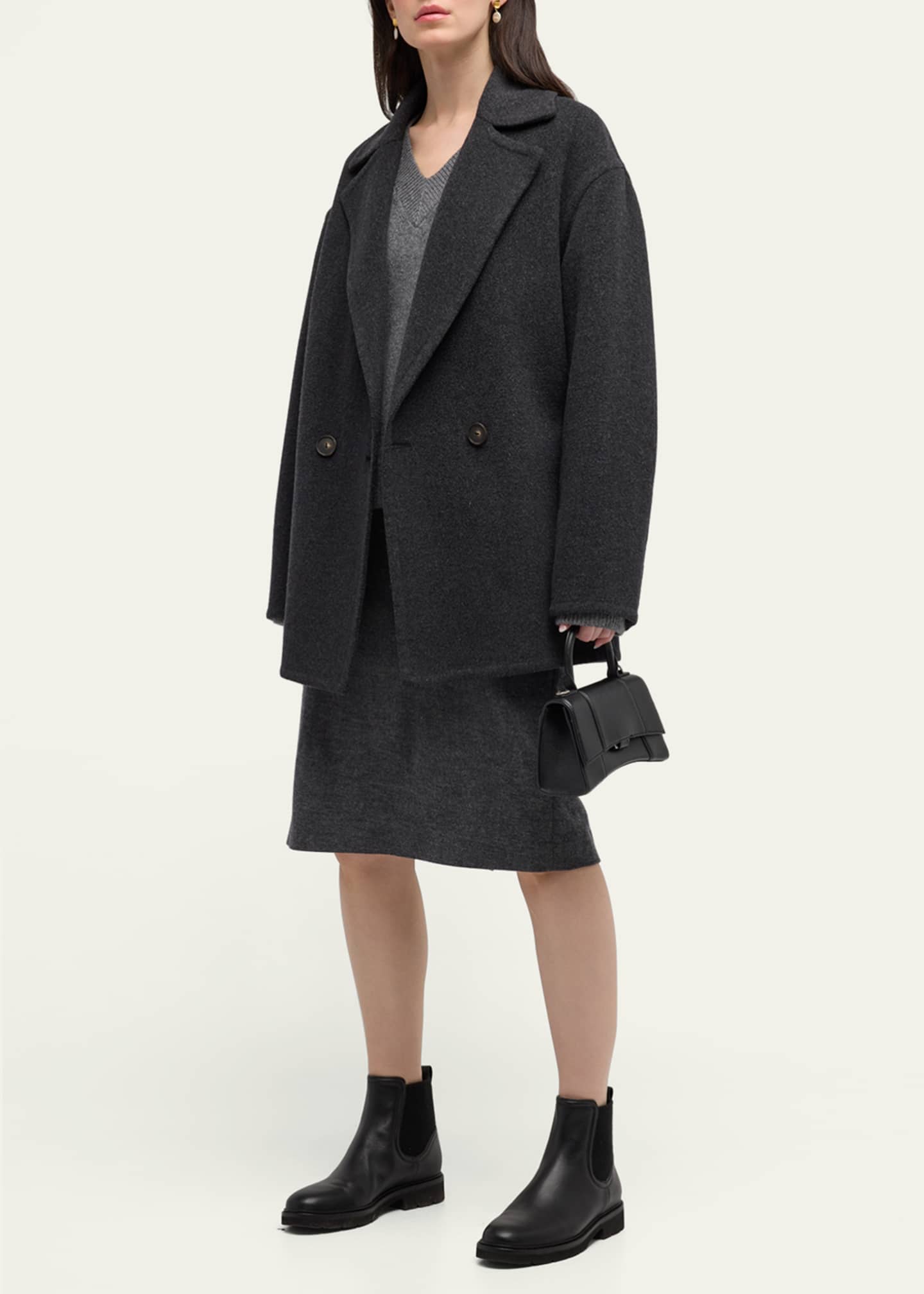 Vince v neck coat hot sale