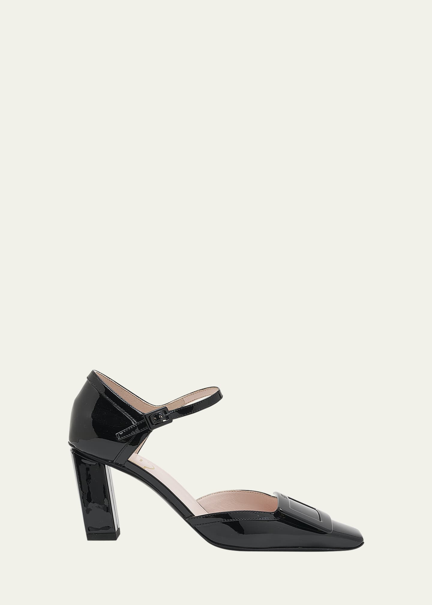 Roger Vivier Belle Vivier Ankle-Strap Buckle Pumps - Bergdorf Goodman