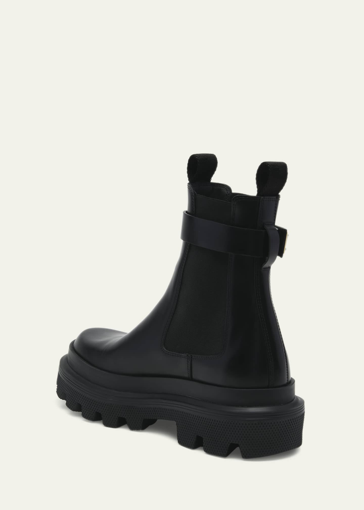 Dolce&Gabbana Calfskin Leather Ankle Boots - Bergdorf Goodman