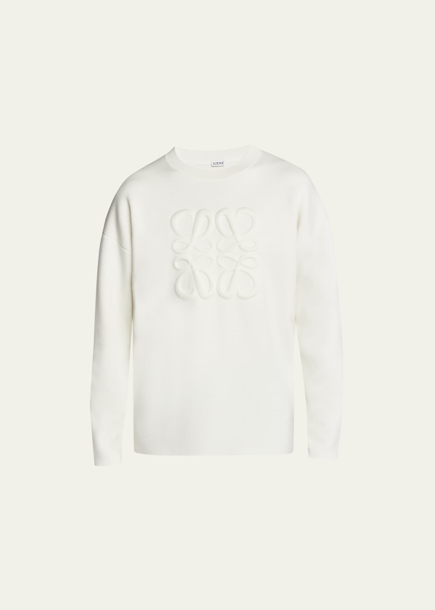 LOEWE Anagram Sweater in Wool White