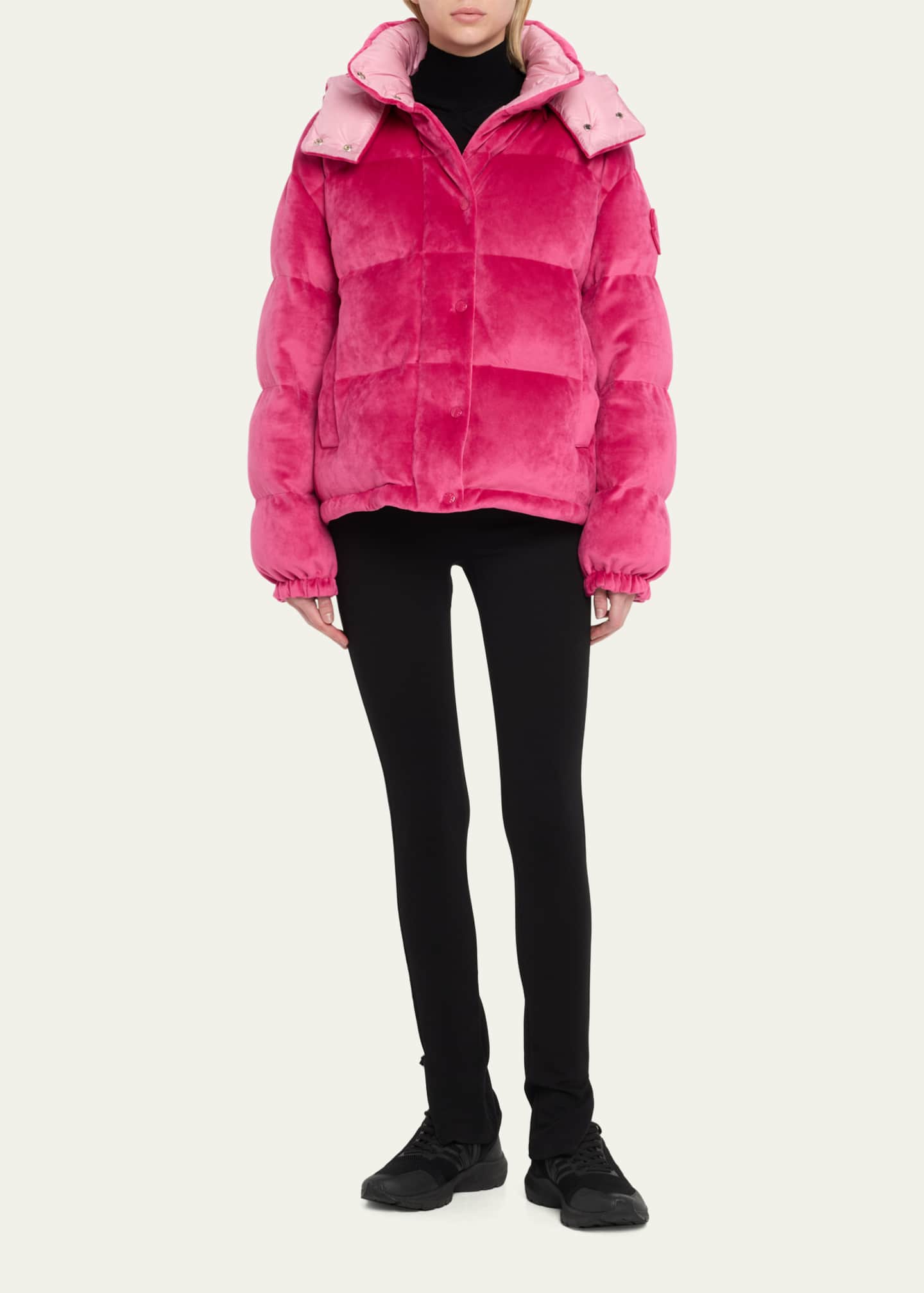 Zara velvet discount padded jacket