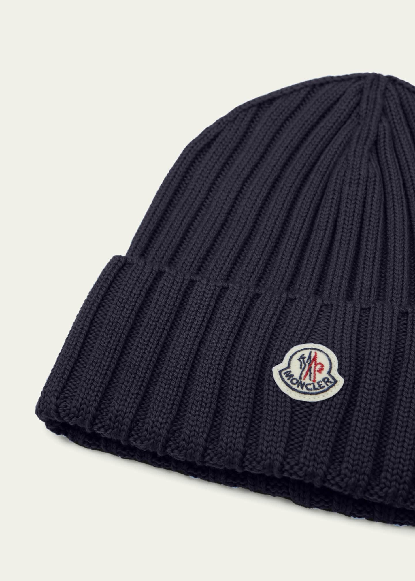 Moncler ribbed beanie new arrivals hat