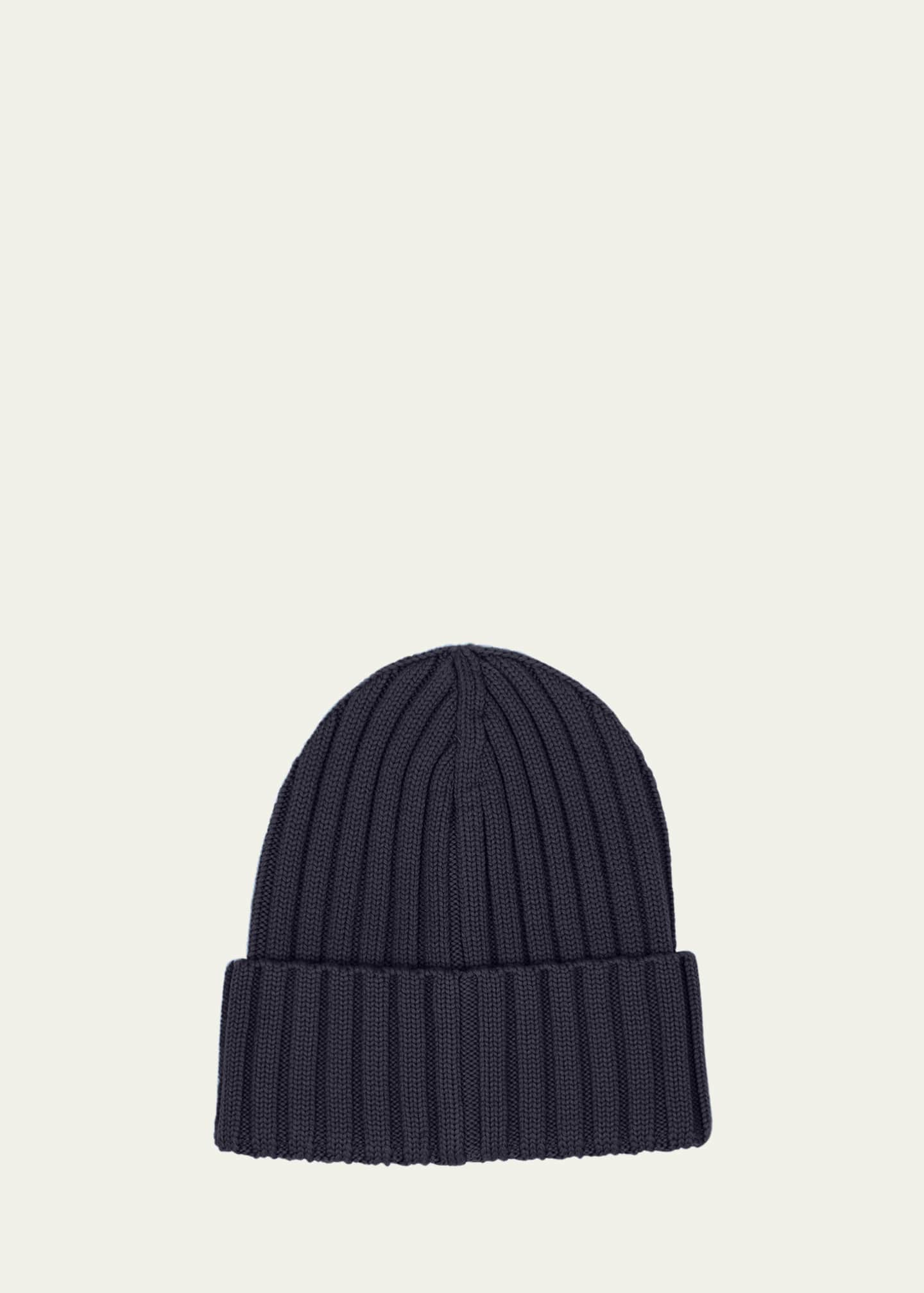 Moncler ribbed beanie best sale hat
